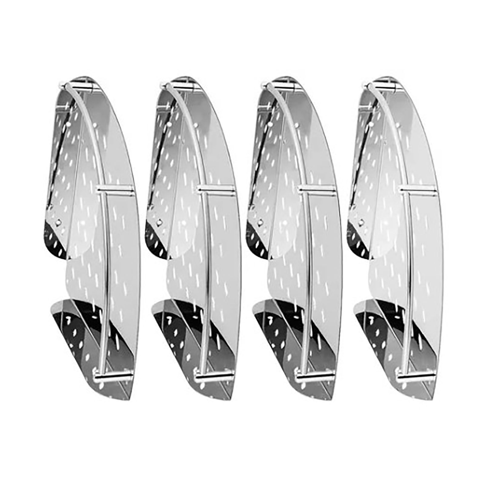 4 Pcs Corner Shower Shelf Stainless Steel Strong Load Bearing Space Saving view 2