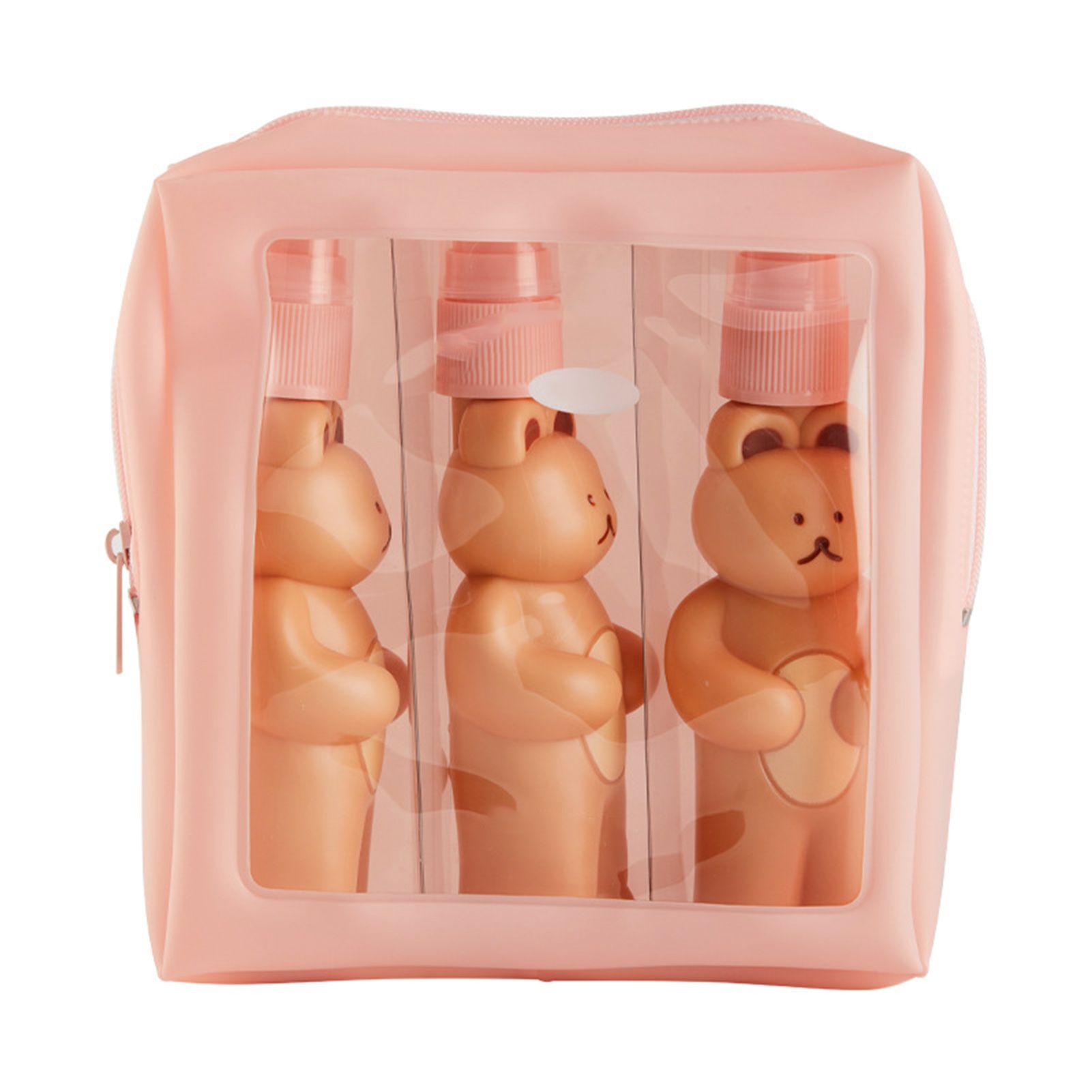 Travel Bottles Kit Cute Bear Look Delicate Easy Press Empty Spray Bottle with