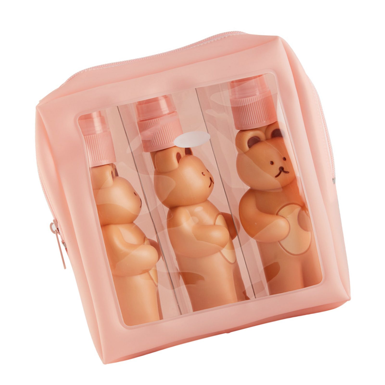 Travel Bottles Kit Cute Bear Look Delicate Easy Press Empty Spray Bottle with view 3