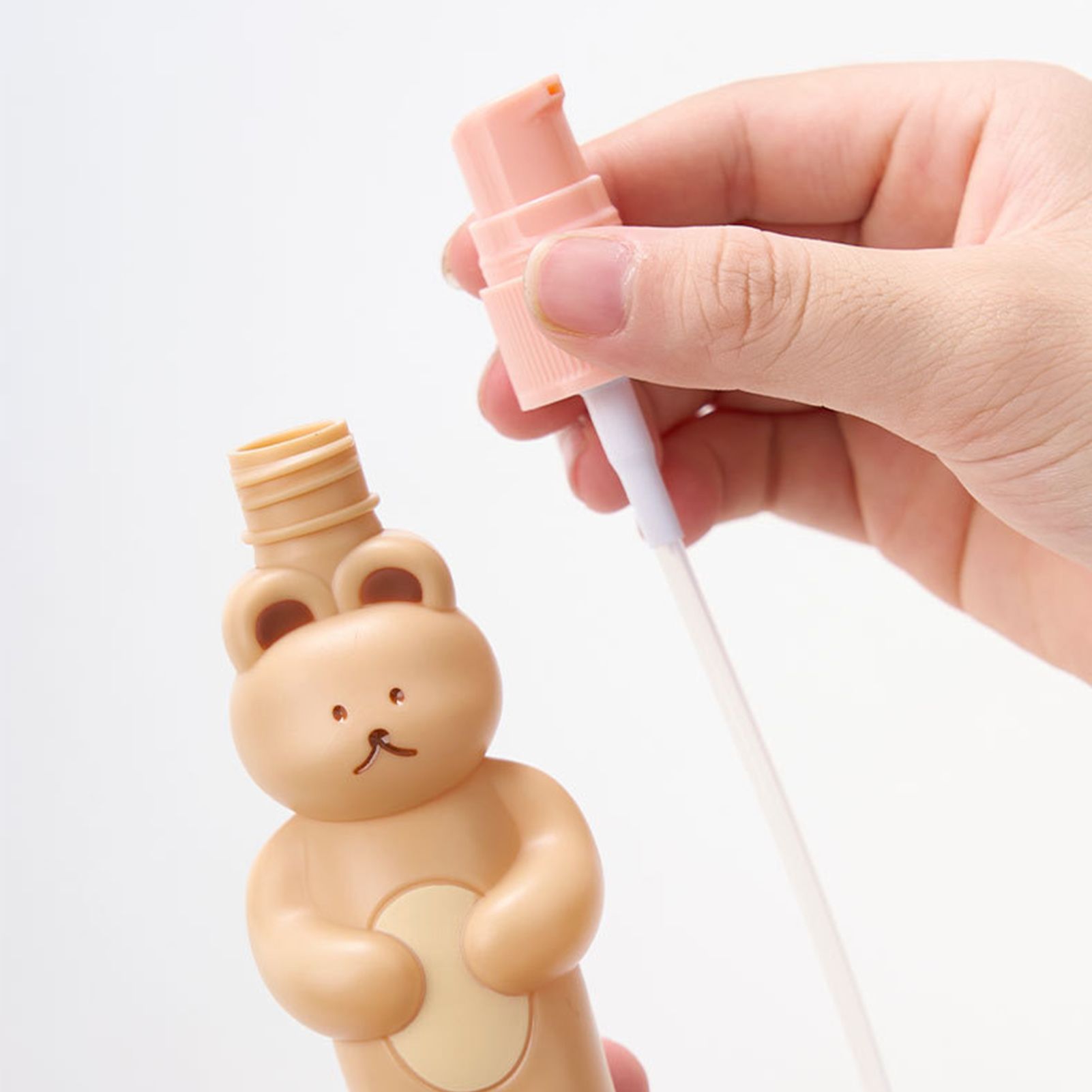 Travel Bottles Kit Cute Bear Look Delicate Easy Press Empty Spray Bottle with view 9