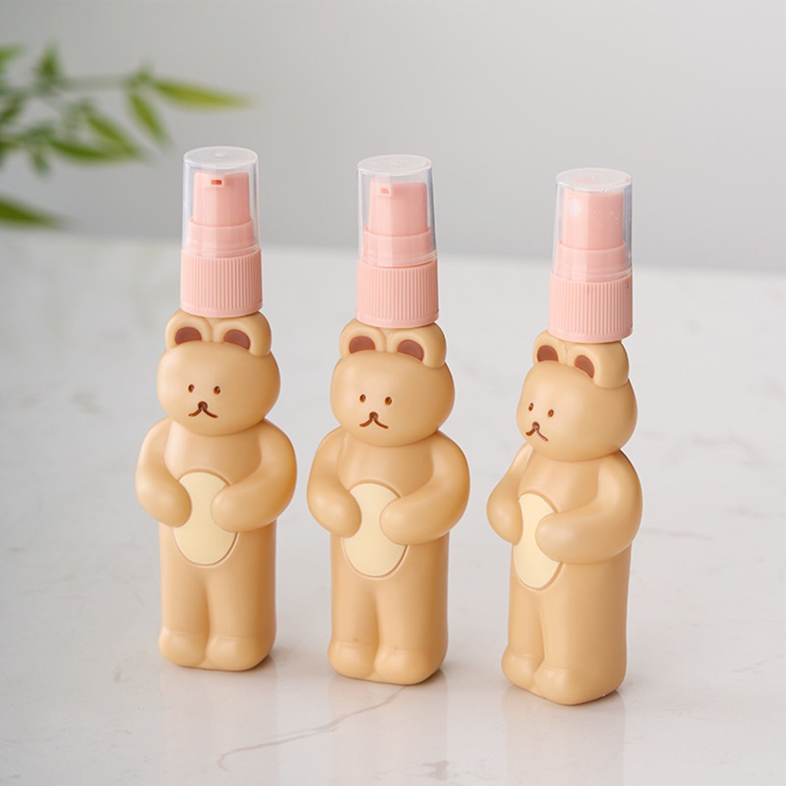 Travel Bottles Kit Cute Bear Look Delicate Easy Press Empty Spray Bottle with view 13