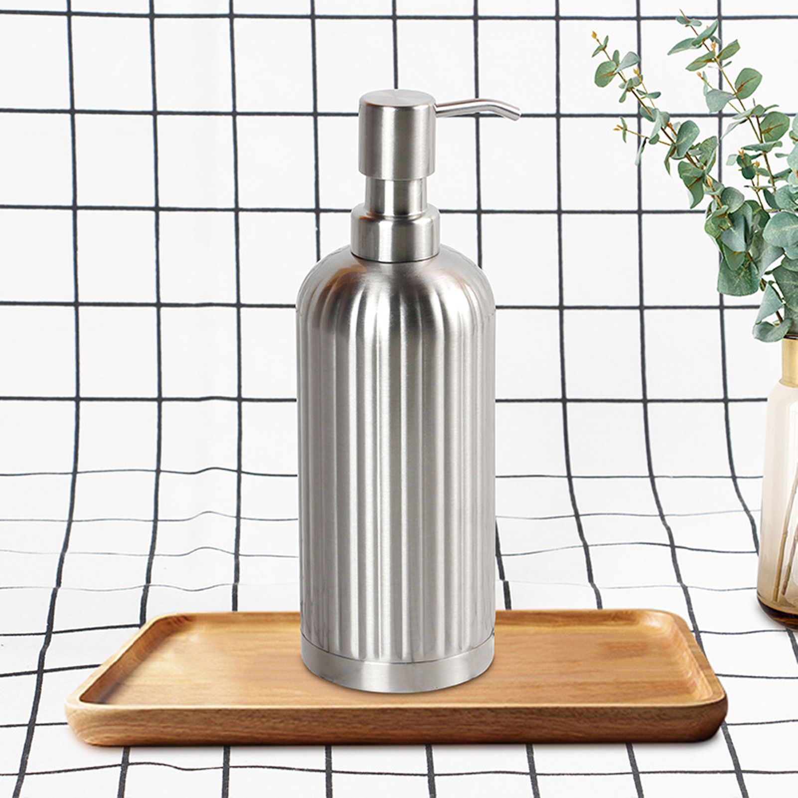 Lotion Bottle Stainless Steel Large Capacity Multi Use Pump Bottle Soap view 11