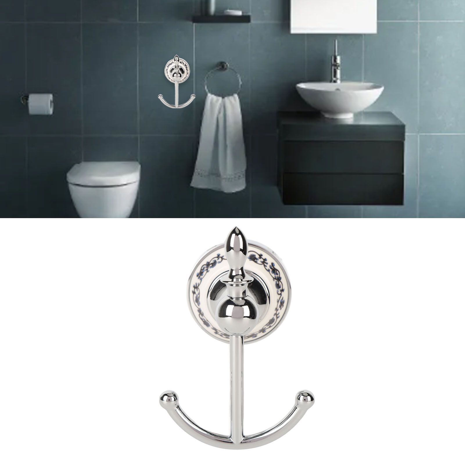 Decorative Wall Hook Multifunctional Space Saving Ceramic Zinc Alloy Wall view 11