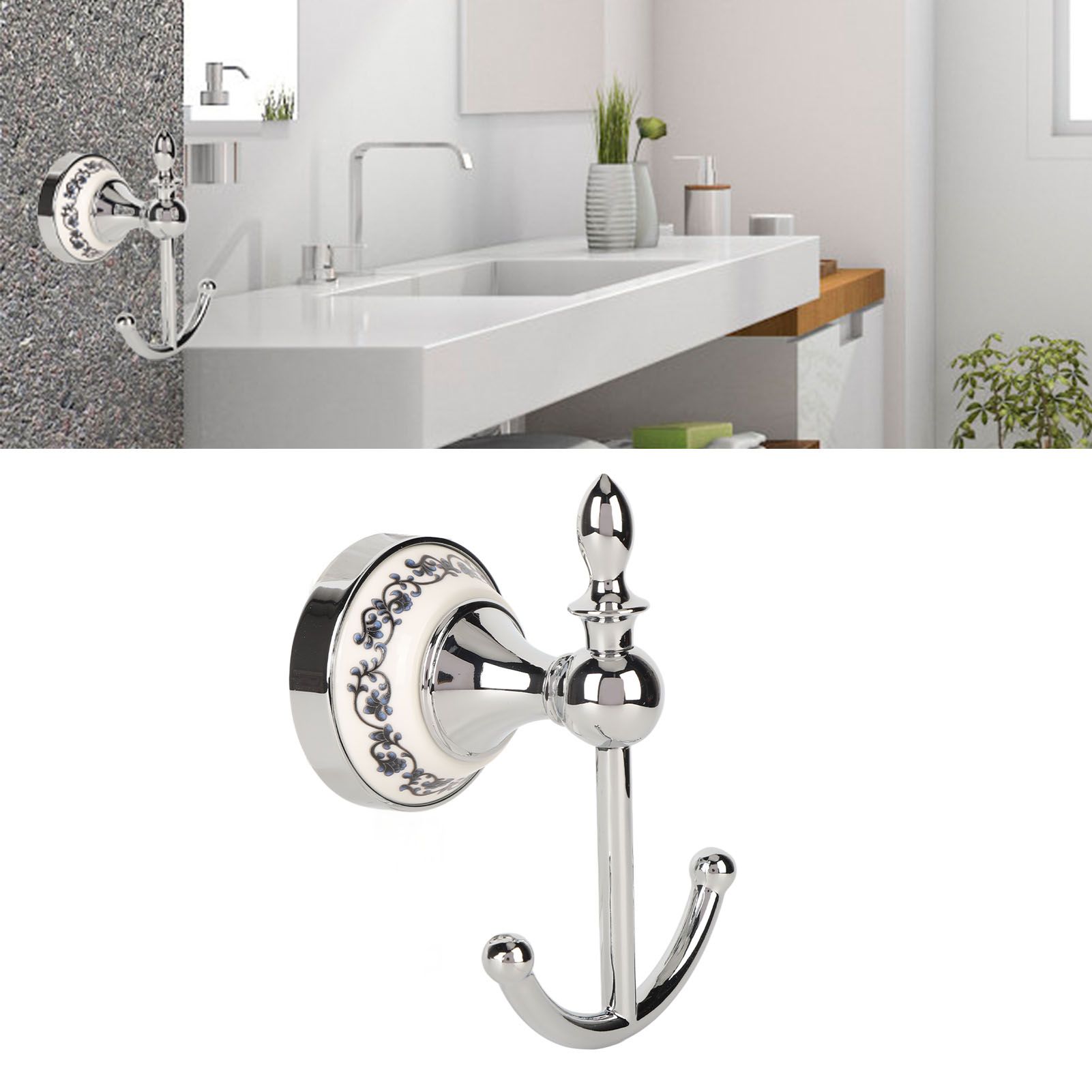 Decorative Wall Hook Multifunctional Space Saving Ceramic Zinc Alloy Wall view 12