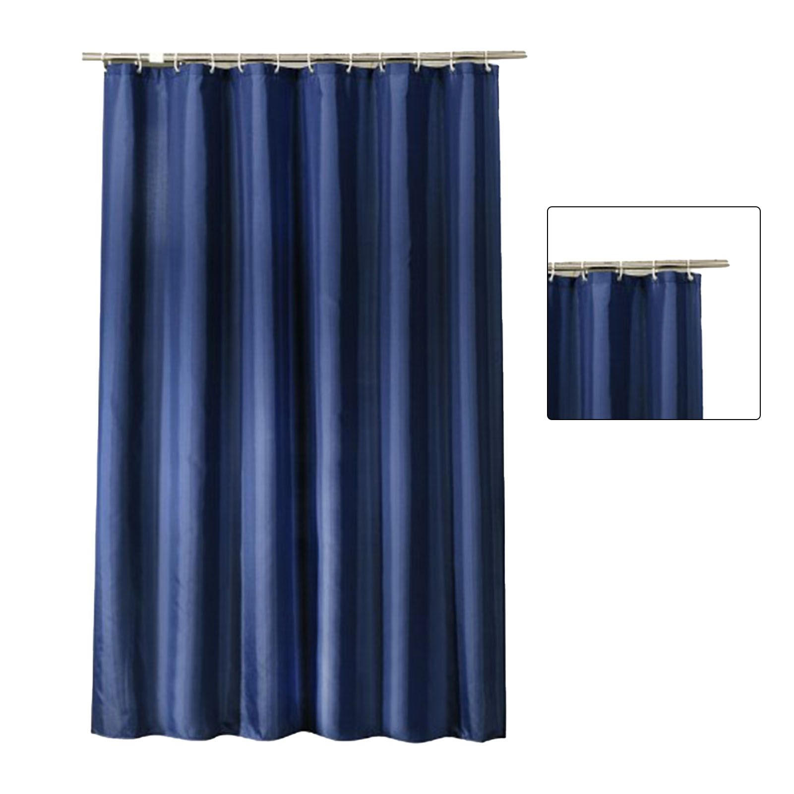 Waterproof Shower Curtain with Hooks Modern Thicken Polyester Shower Curtain view 2