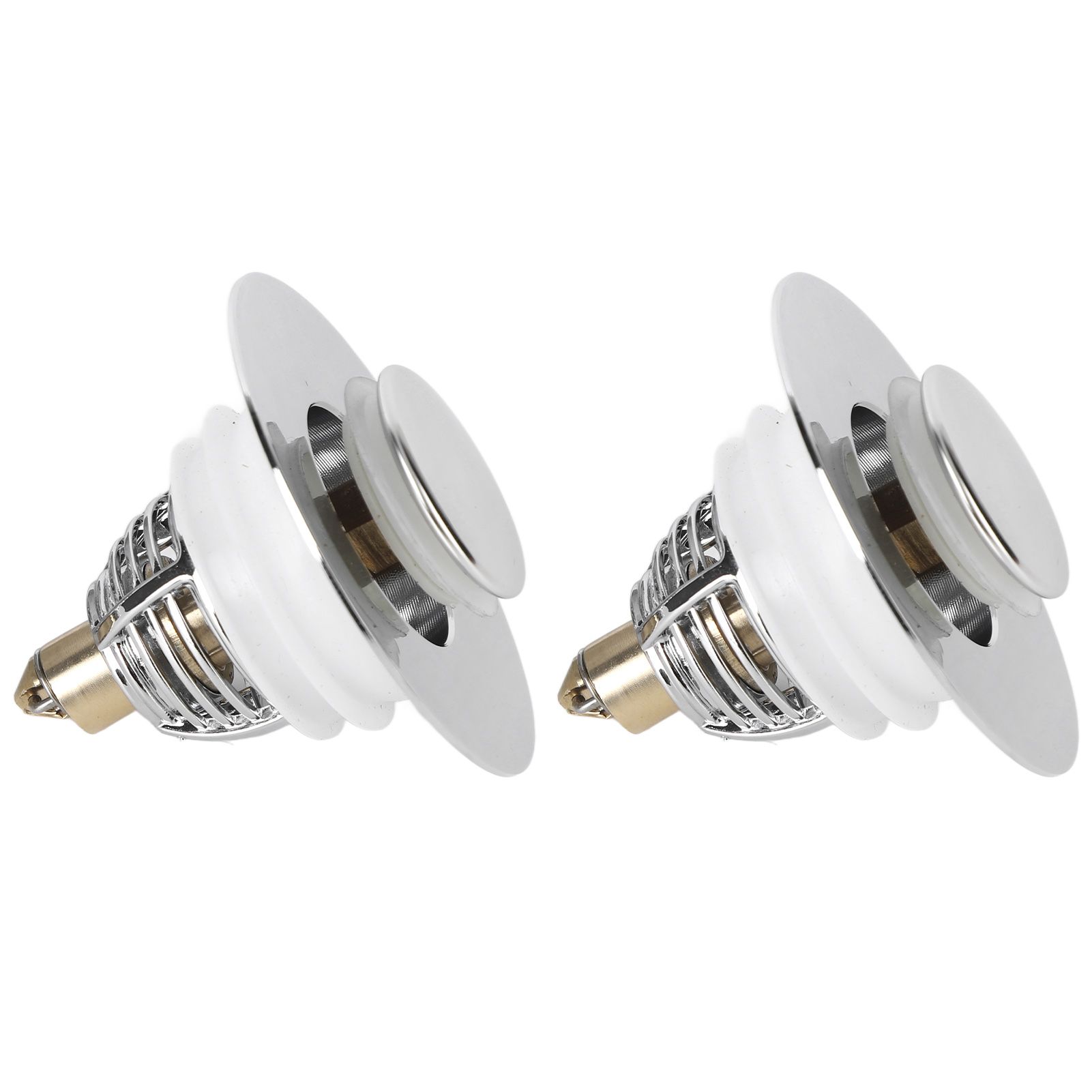 2Pcs Bathroom Sink Stopper Basin Pop Up Sink Drain Strainer Plug for Washbasin view 6