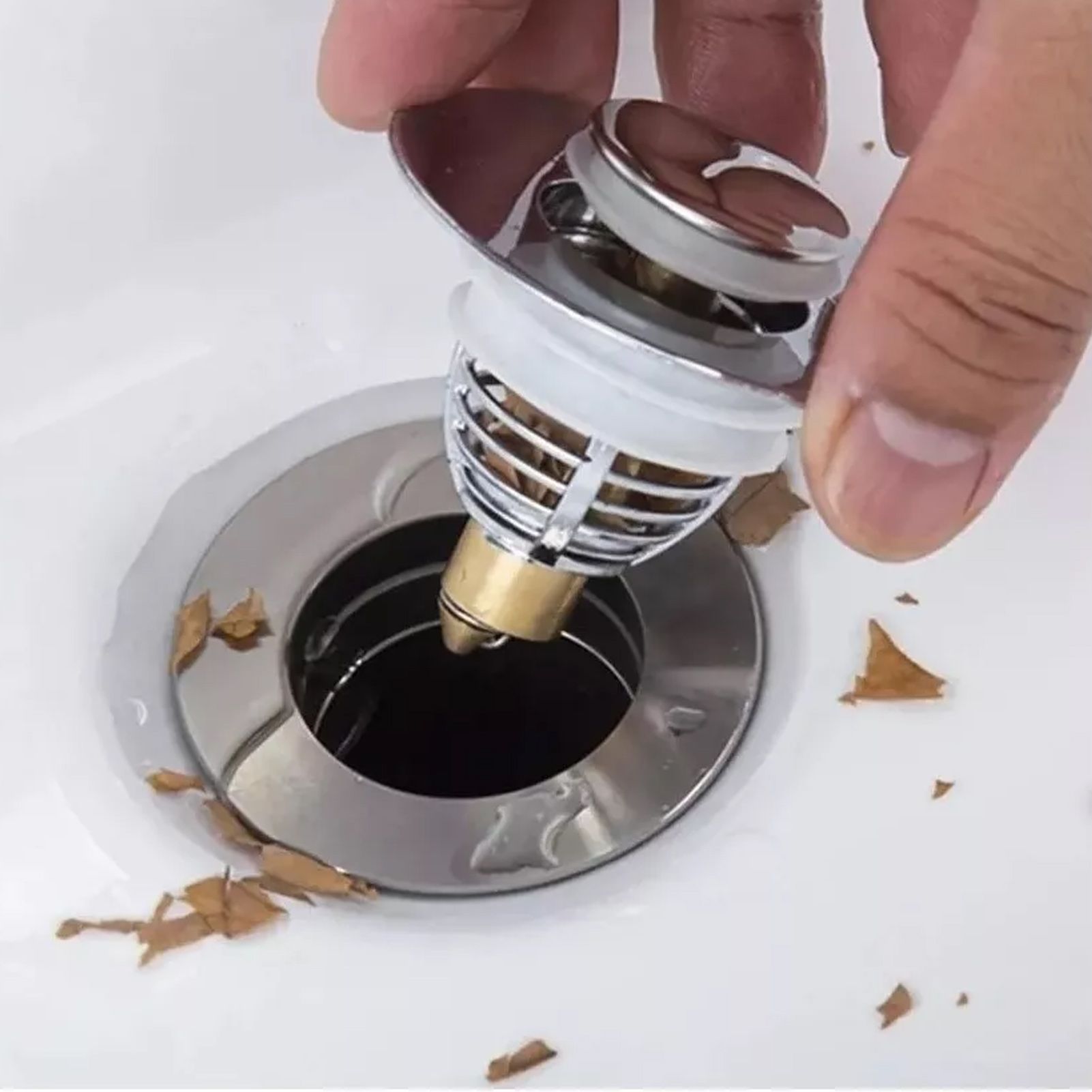 2Pcs Bathroom Sink Stopper Basin Pop Up Sink Drain Strainer Plug for Washbasin view 12