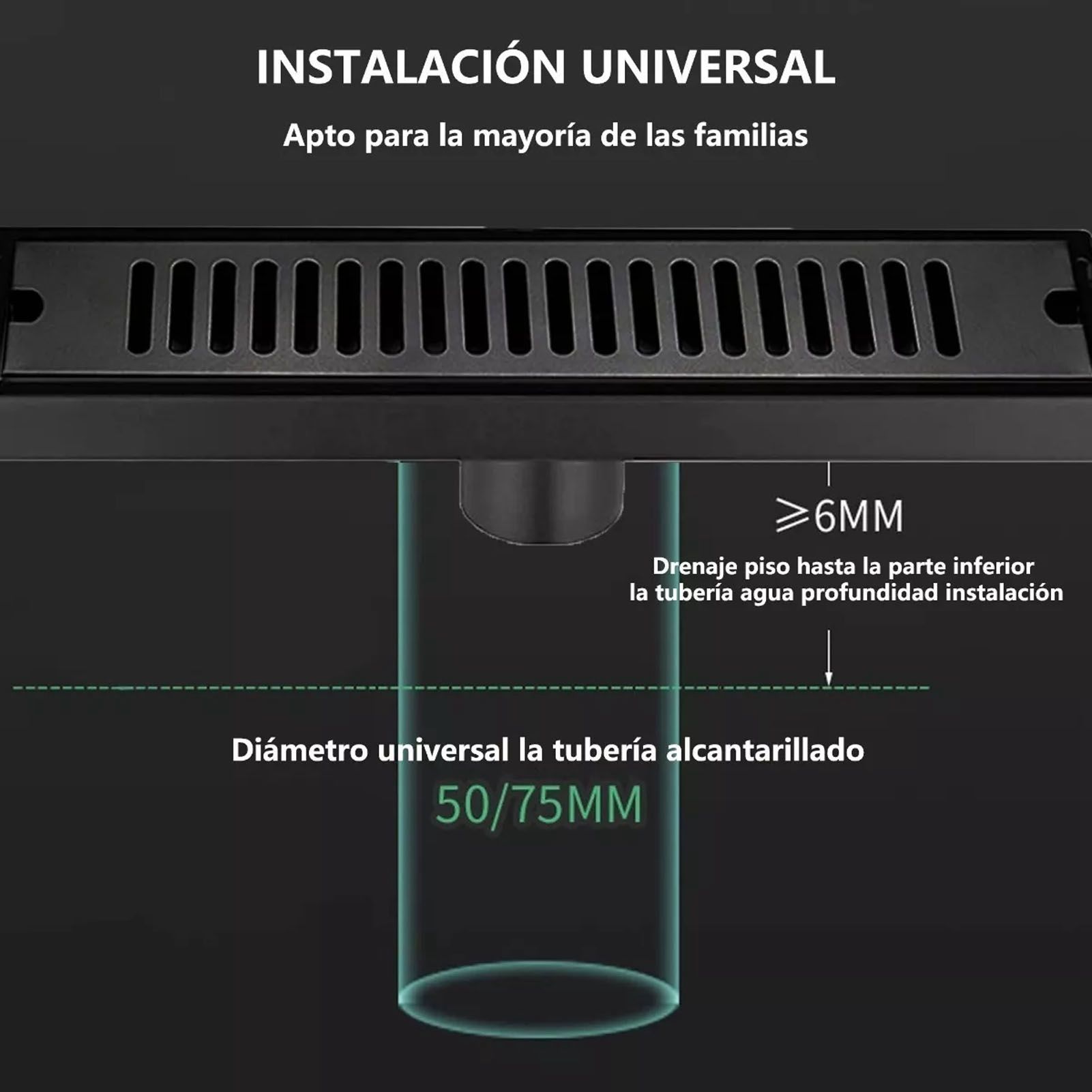 Rectangular Floor Drain 304 Stainless Steel Smooth Surface Fast Drainage view 13