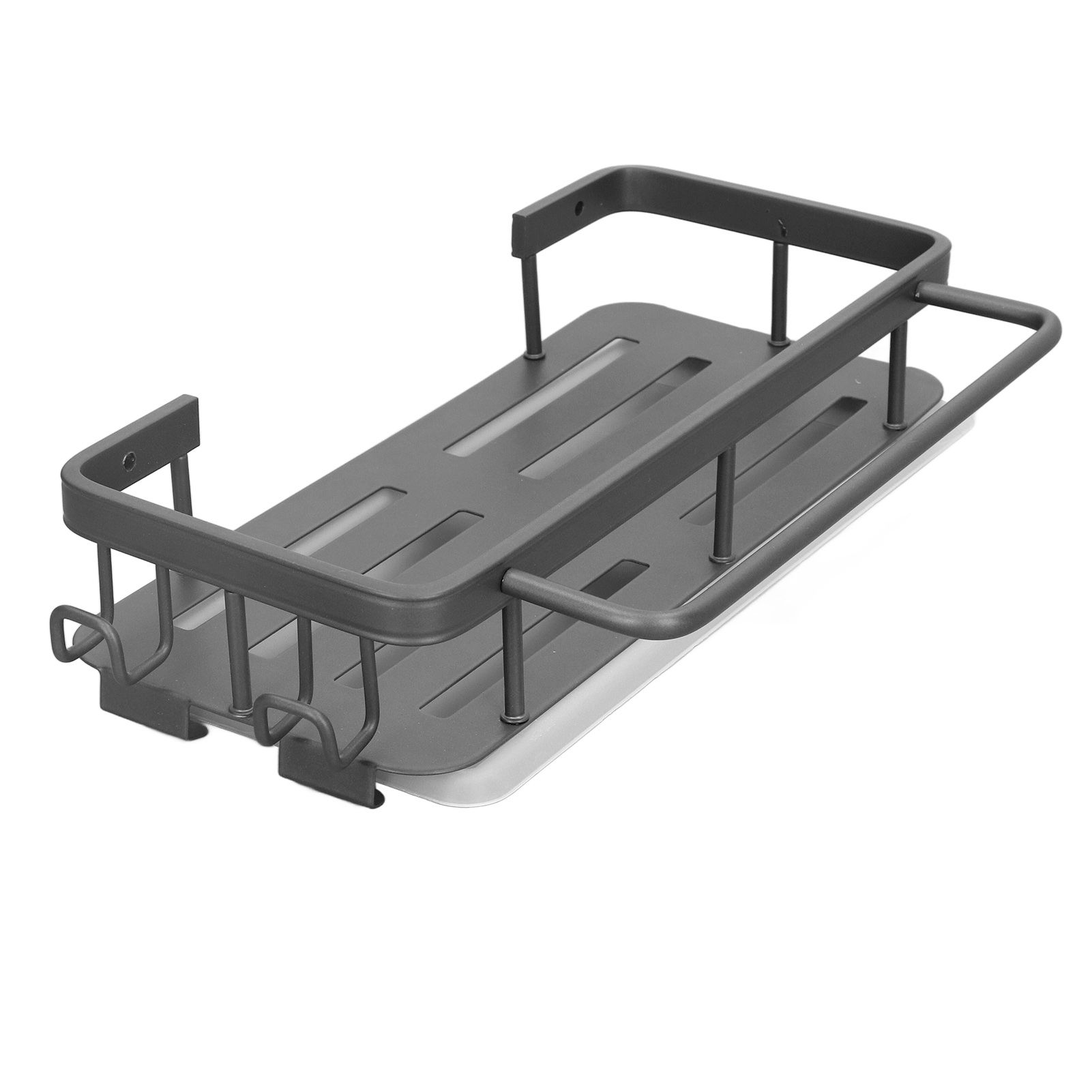 Kitchen Wall Mounted Sink Shelf Punching Free Rustproof Over Sink Dish Drying view 3