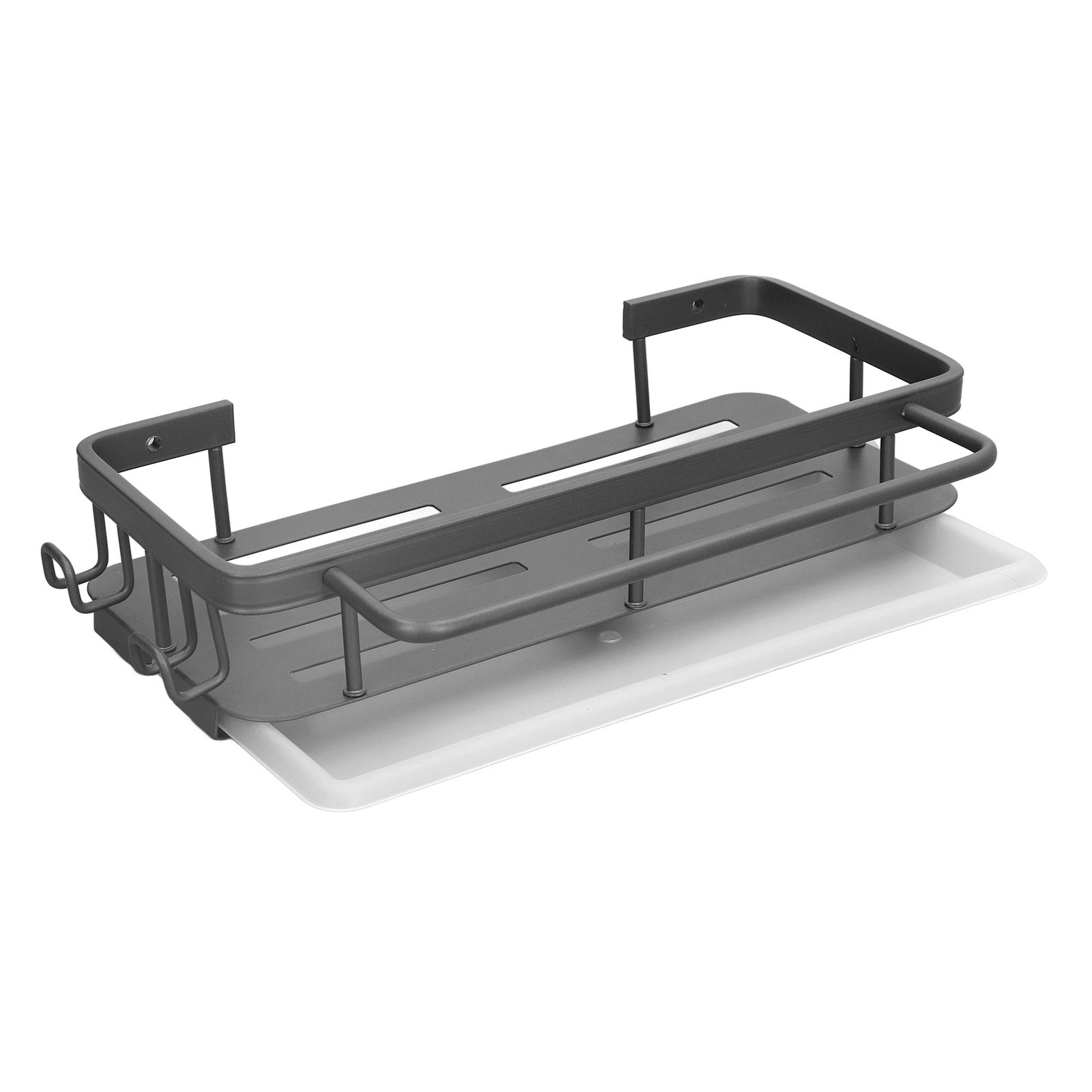 Kitchen Wall Mounted Sink Shelf Punching Free Rustproof Over Sink Dish Drying view 5