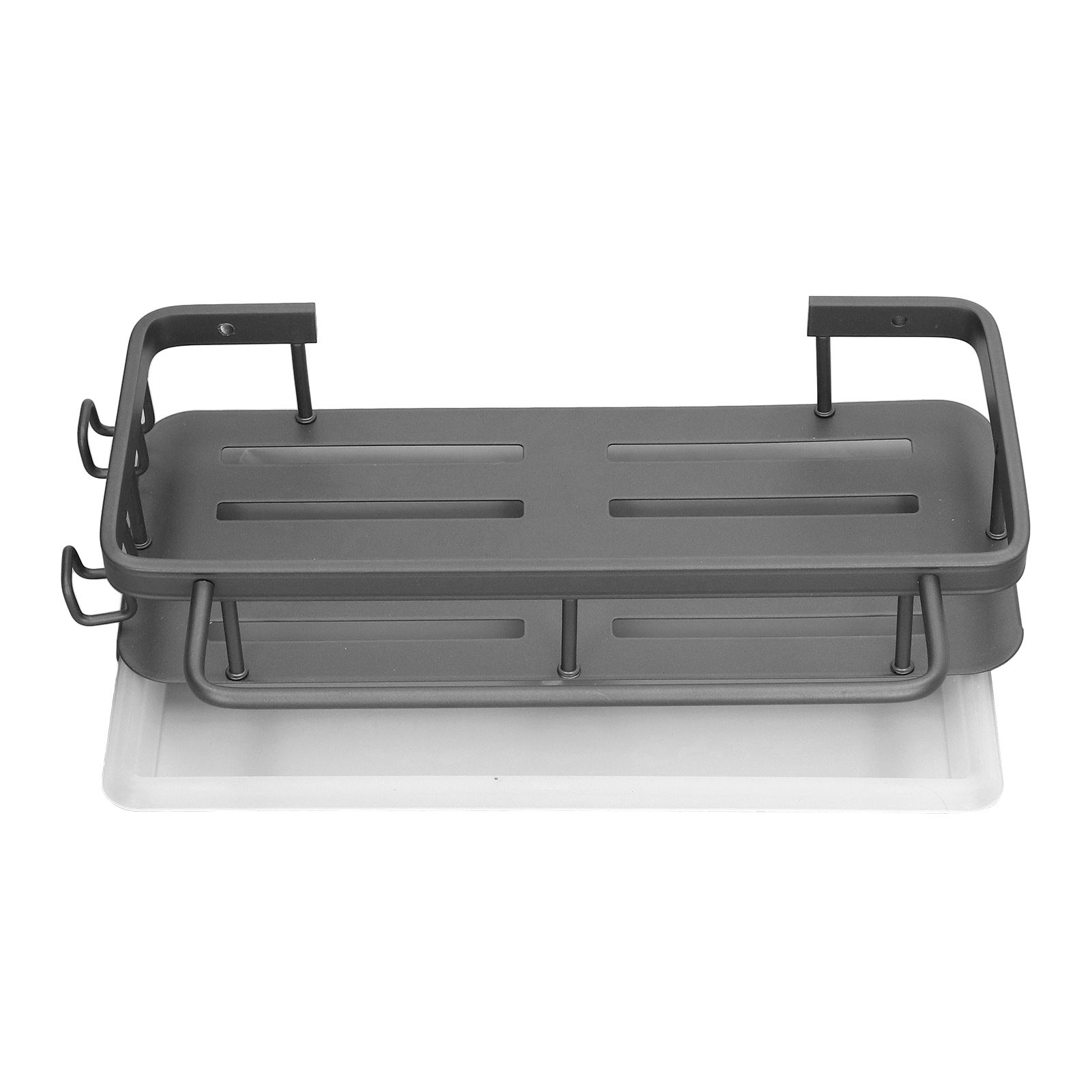 Kitchen Wall Mounted Sink Shelf Punching Free Rustproof Over Sink Dish Drying view 7