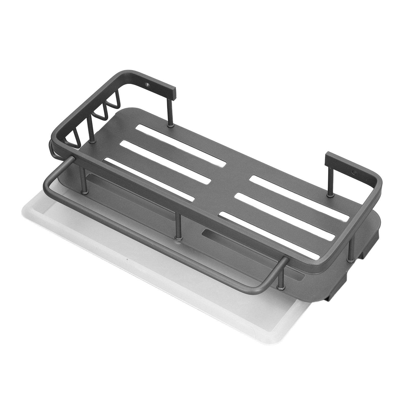 Kitchen Wall Mounted Sink Shelf Punching Free Rustproof Over Sink Dish Drying view 8