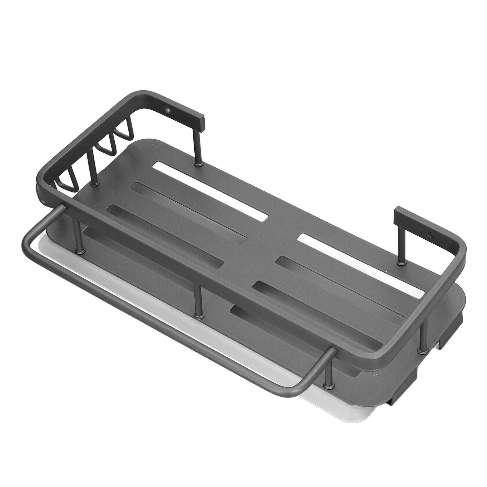 Kitchen Wall Mounted Sink Shelf Punching Free Rustproof Over Sink Dish Drying view 10