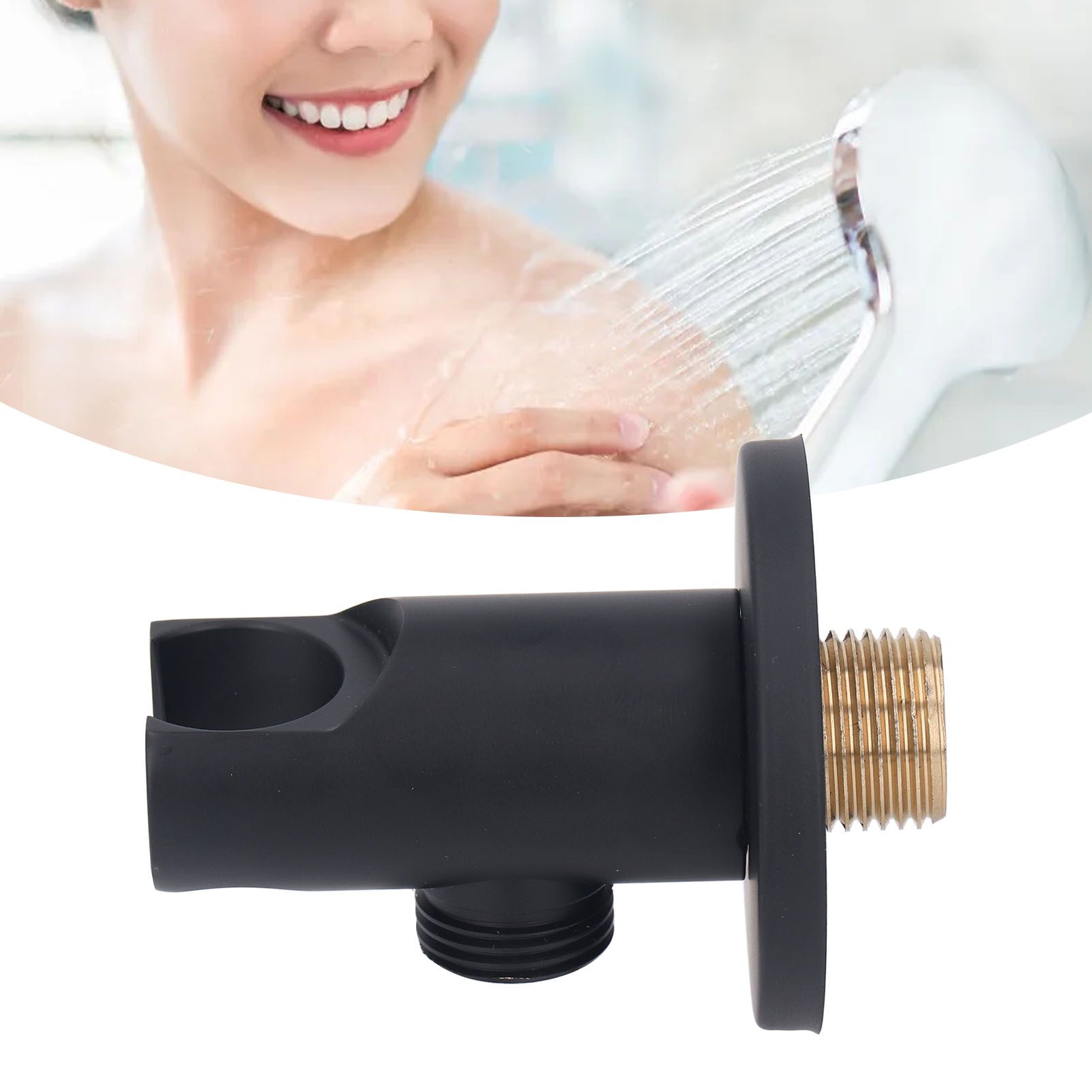 Shower Head Holder Adjustable Copper Handheld Shower Wand Holder for Bathroom view 12