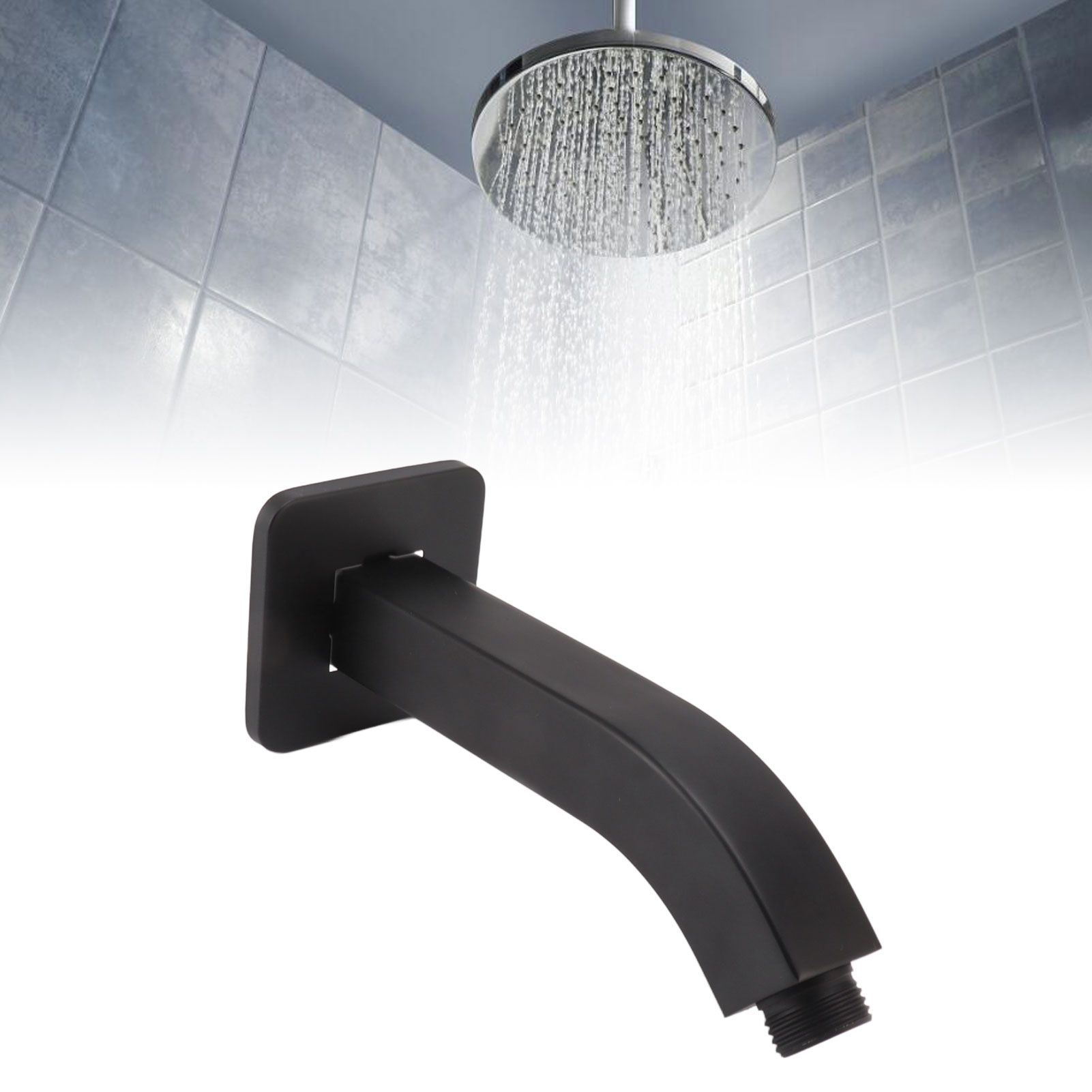 Shower Arm Extension Tube Brass Shower Head Extender Home Decoration NPT for view 11