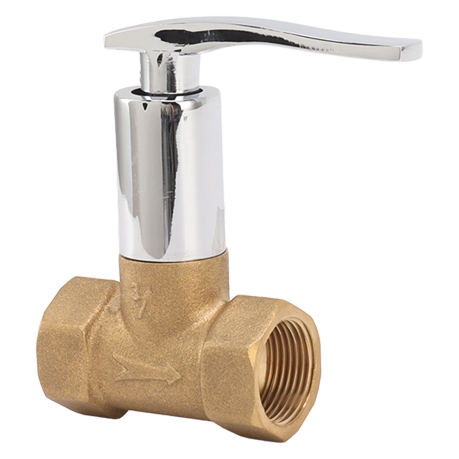 Water Stop Valve 3/4in Concealed Ceramic Brass Electroplated Water Valve for view 3