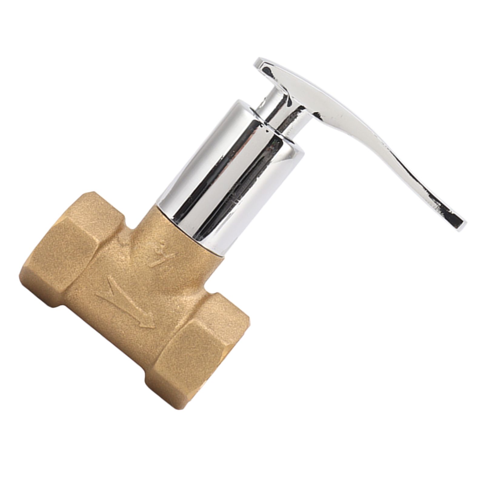 Water Stop Valve 3/4in Concealed Ceramic Brass Electroplated Water Valve for view 4