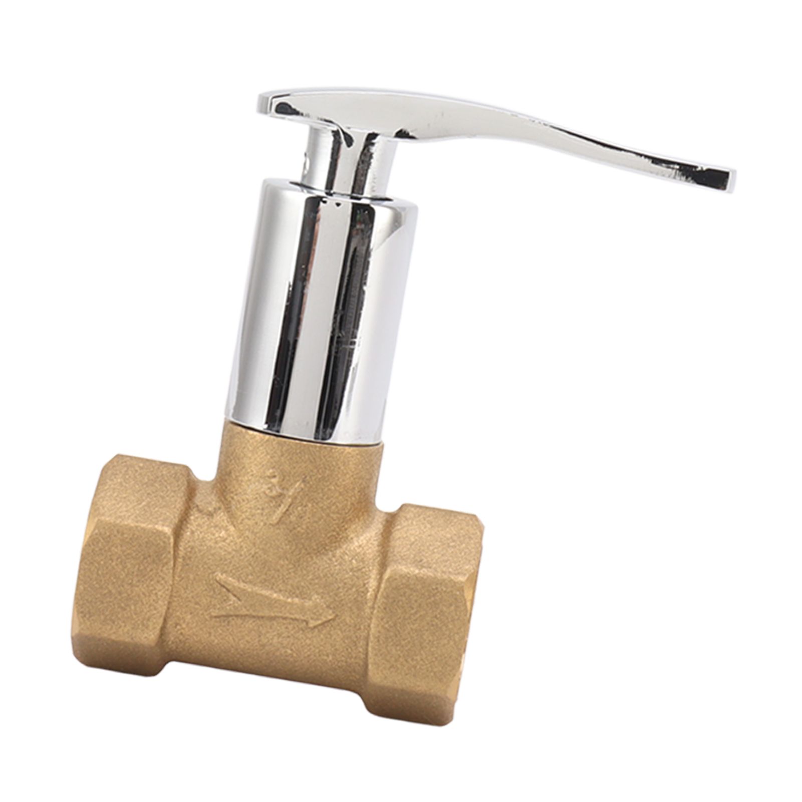 Water Stop Valve 3/4in Concealed Ceramic Brass Electroplated Water Valve for view 5