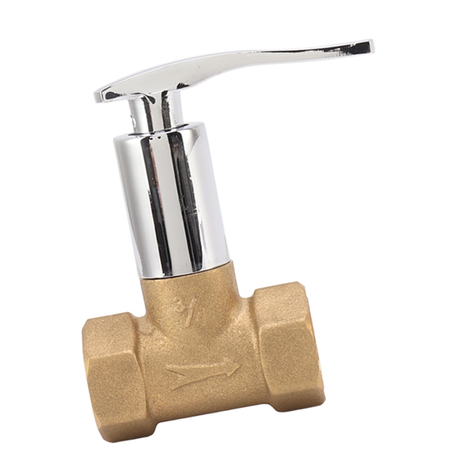 Water Stop Valve 3/4in Concealed Ceramic Brass Electroplated Water Valve for view 6