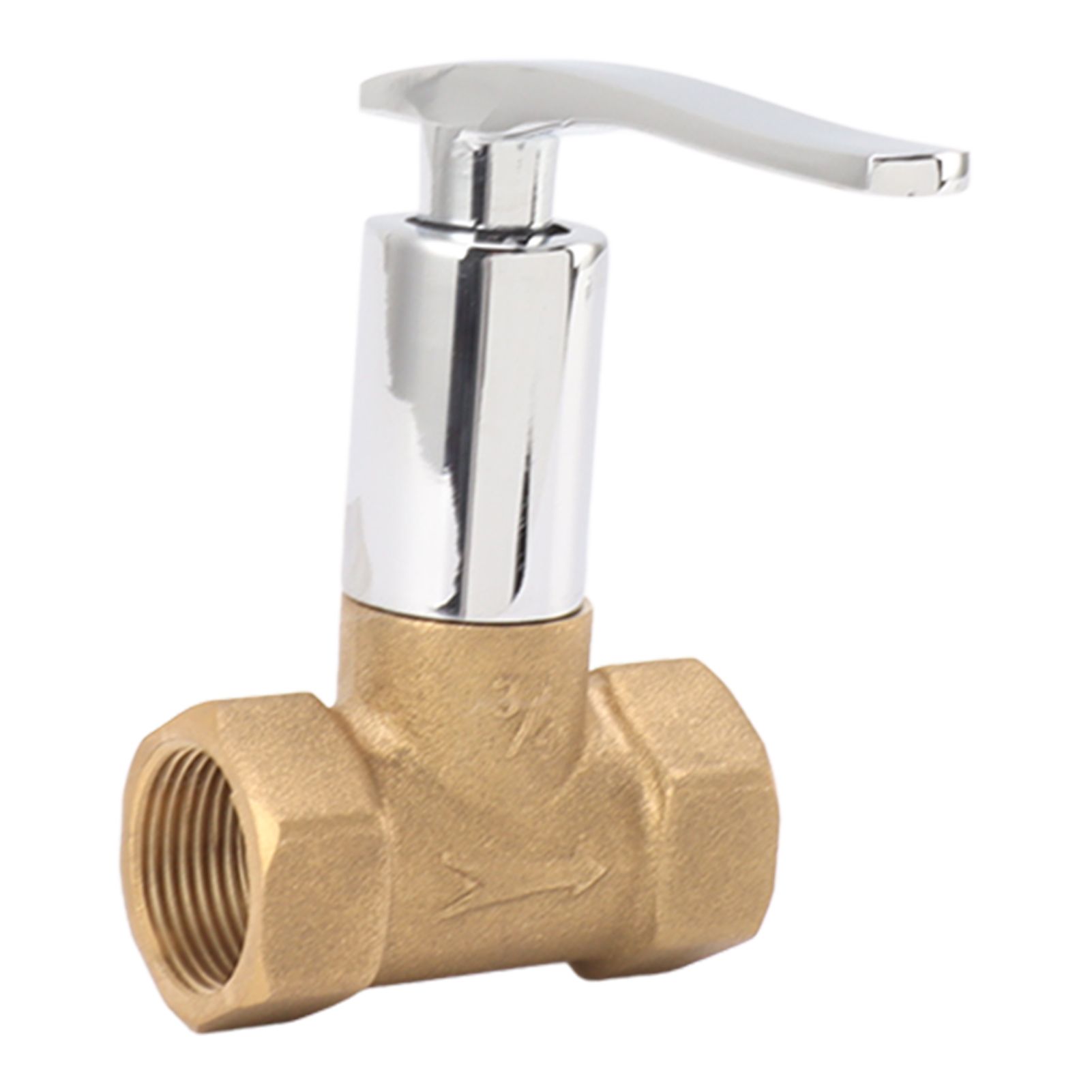 Water Stop Valve 3/4in Concealed Ceramic Brass Electroplated Water Valve for view 8