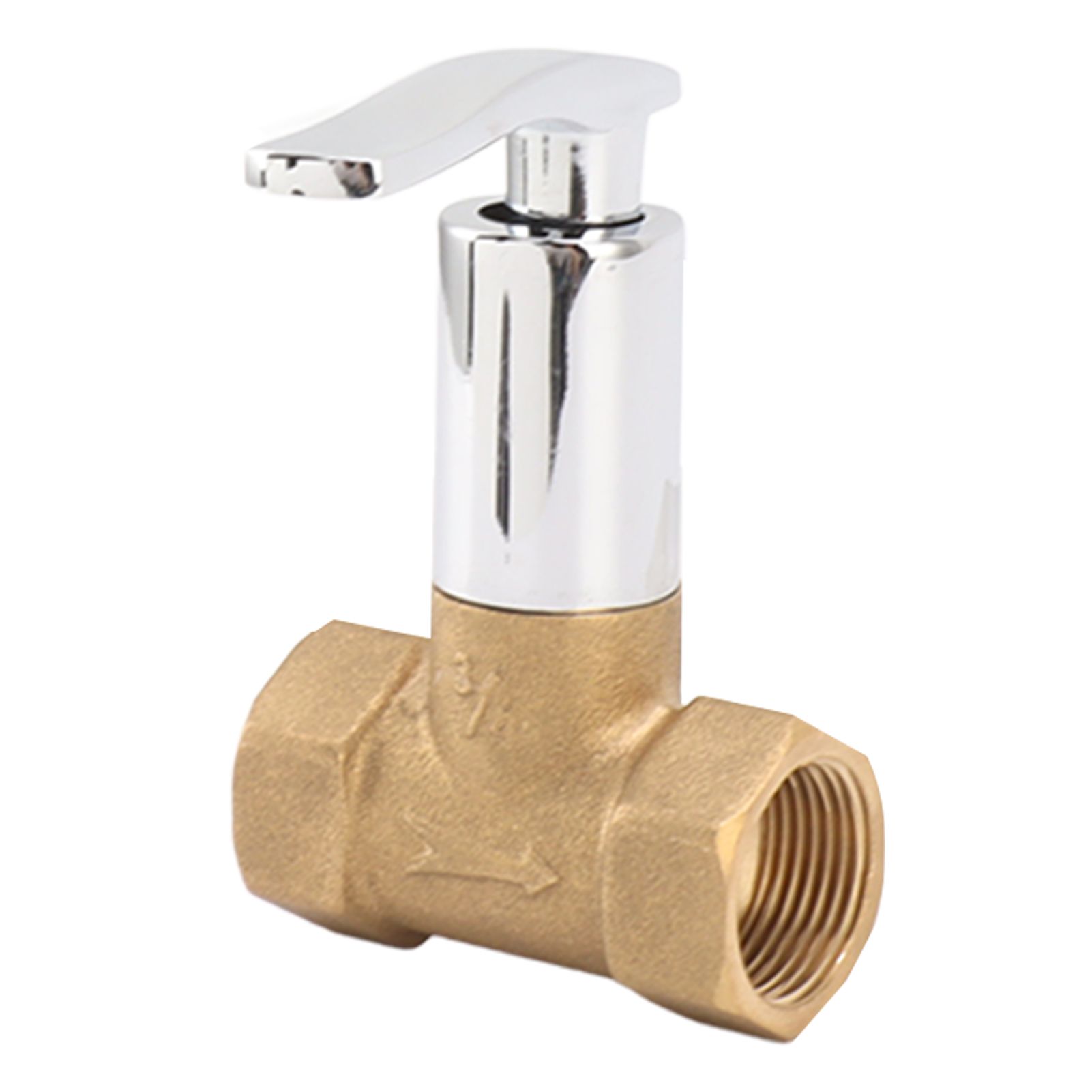 Water Stop Valve 3/4in Concealed Ceramic Brass Electroplated Water Valve for view 9