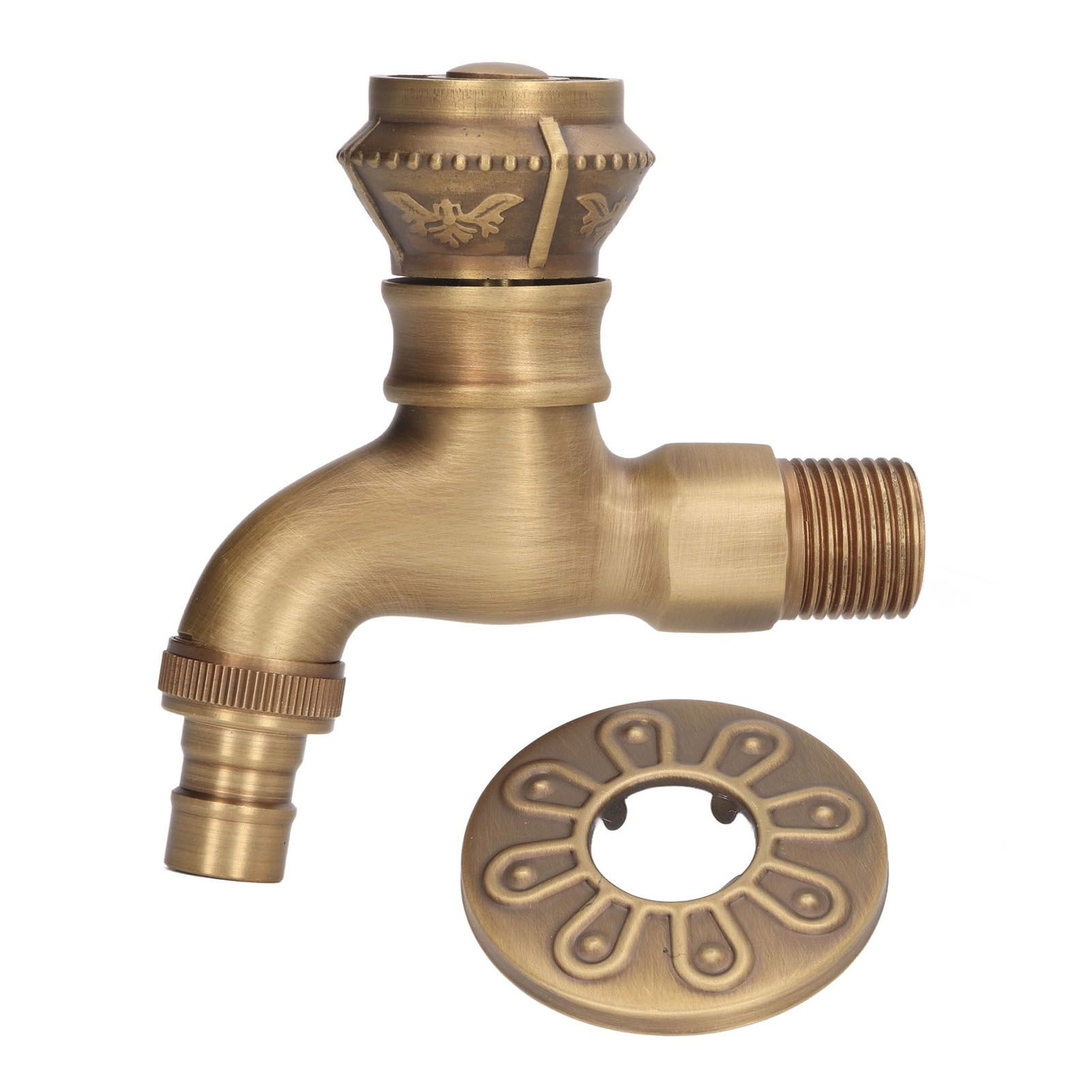 Antique Brass Faucet Bathroom Sink Faucet Cold Hot Water Tap Home Decoration