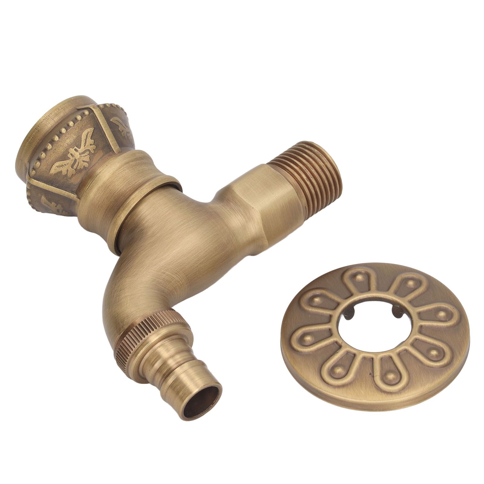 Antique Brass Faucet Bathroom Sink Faucet Cold Hot Water Tap Home Decoration view 2