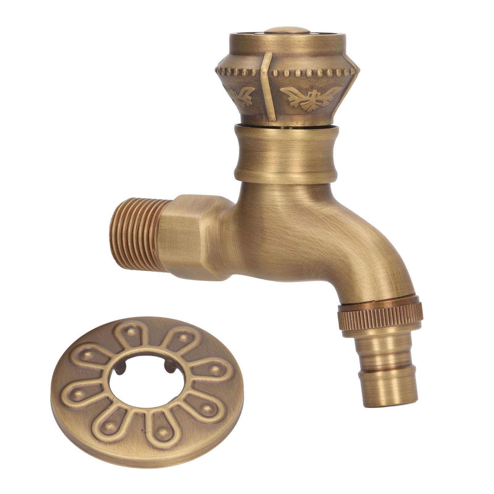 Antique Brass Faucet Bathroom Sink Faucet Cold Hot Water Tap Home Decoration view 3