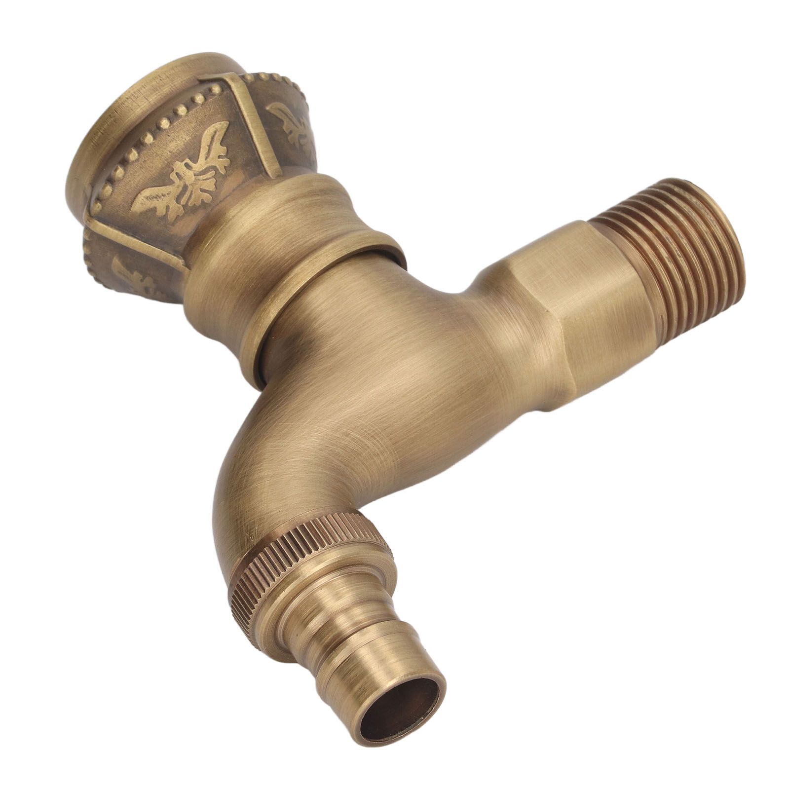 Antique Brass Faucet Bathroom Sink Faucet Cold Hot Water Tap Home Decoration view 4