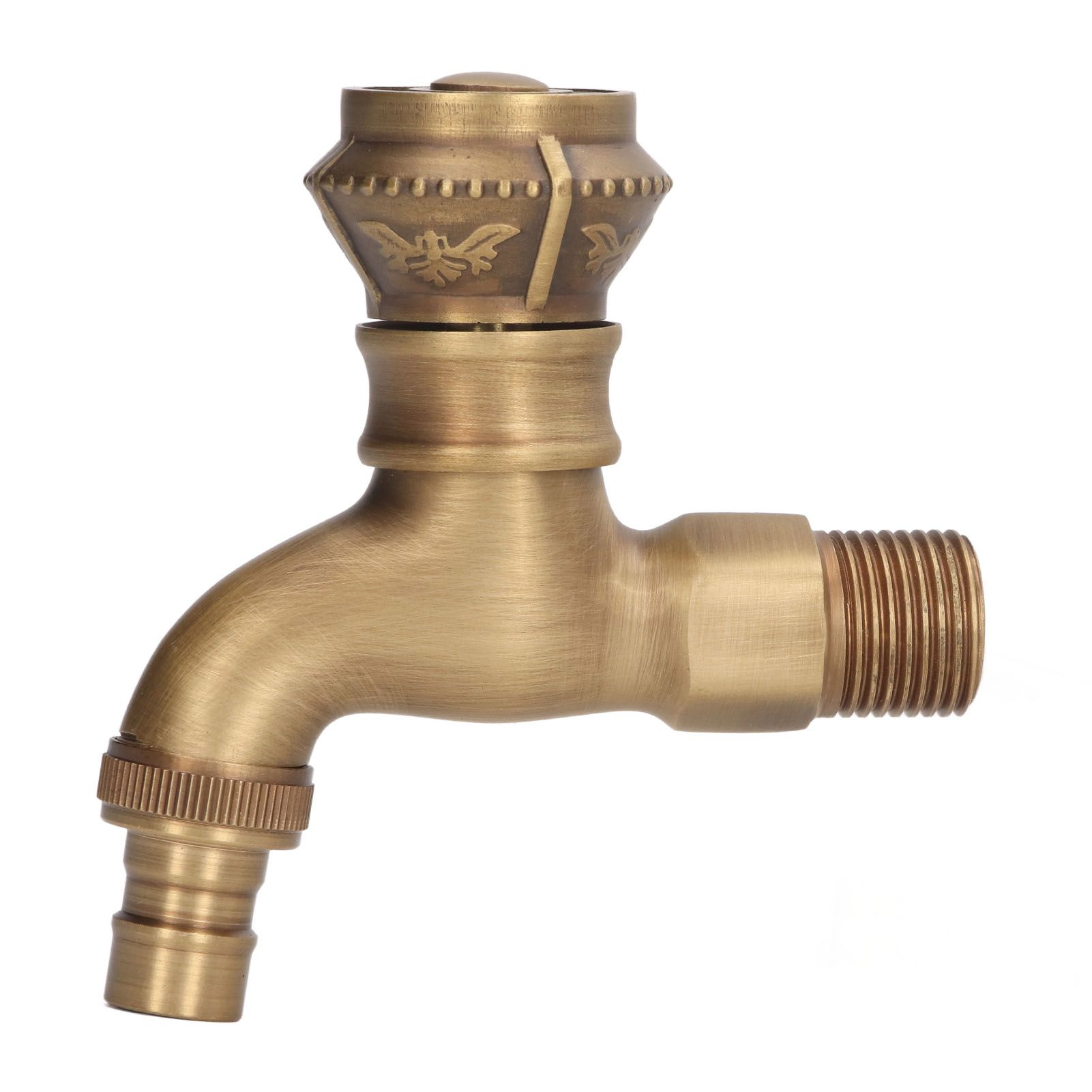 Antique Brass Faucet Bathroom Sink Faucet Cold Hot Water Tap Home Decoration view 8