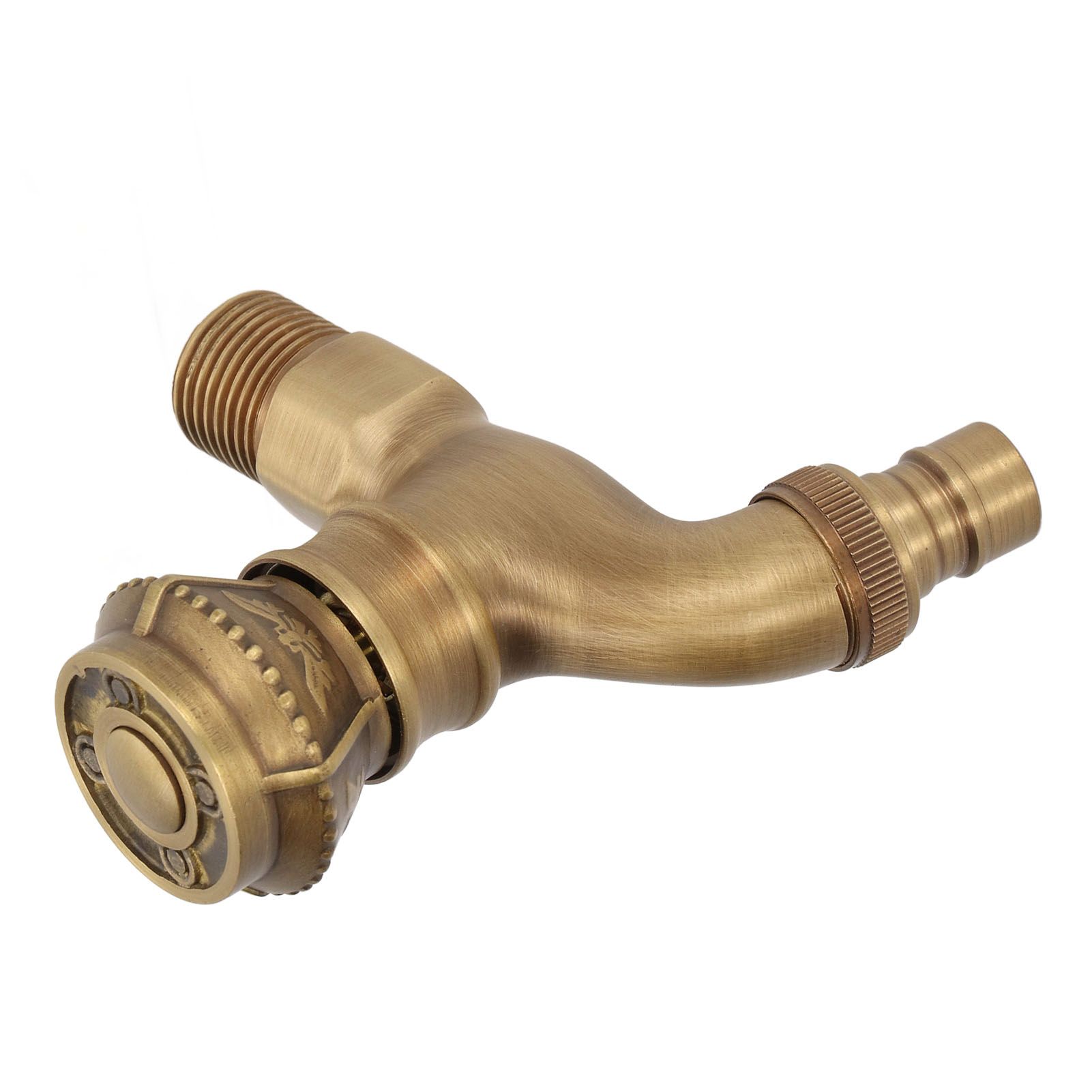 Antique Brass Faucet Bathroom Sink Faucet Cold Hot Water Tap Home Decoration view 13