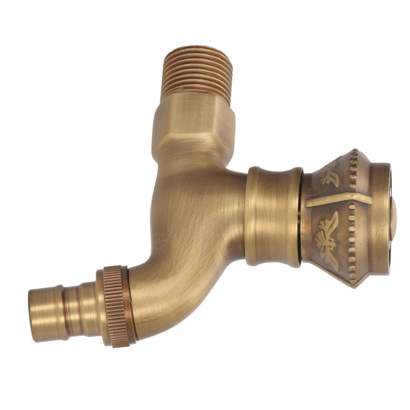 Antique Brass Faucet Bathroom Sink Faucet Cold Hot Water Tap Home Decoration view 15