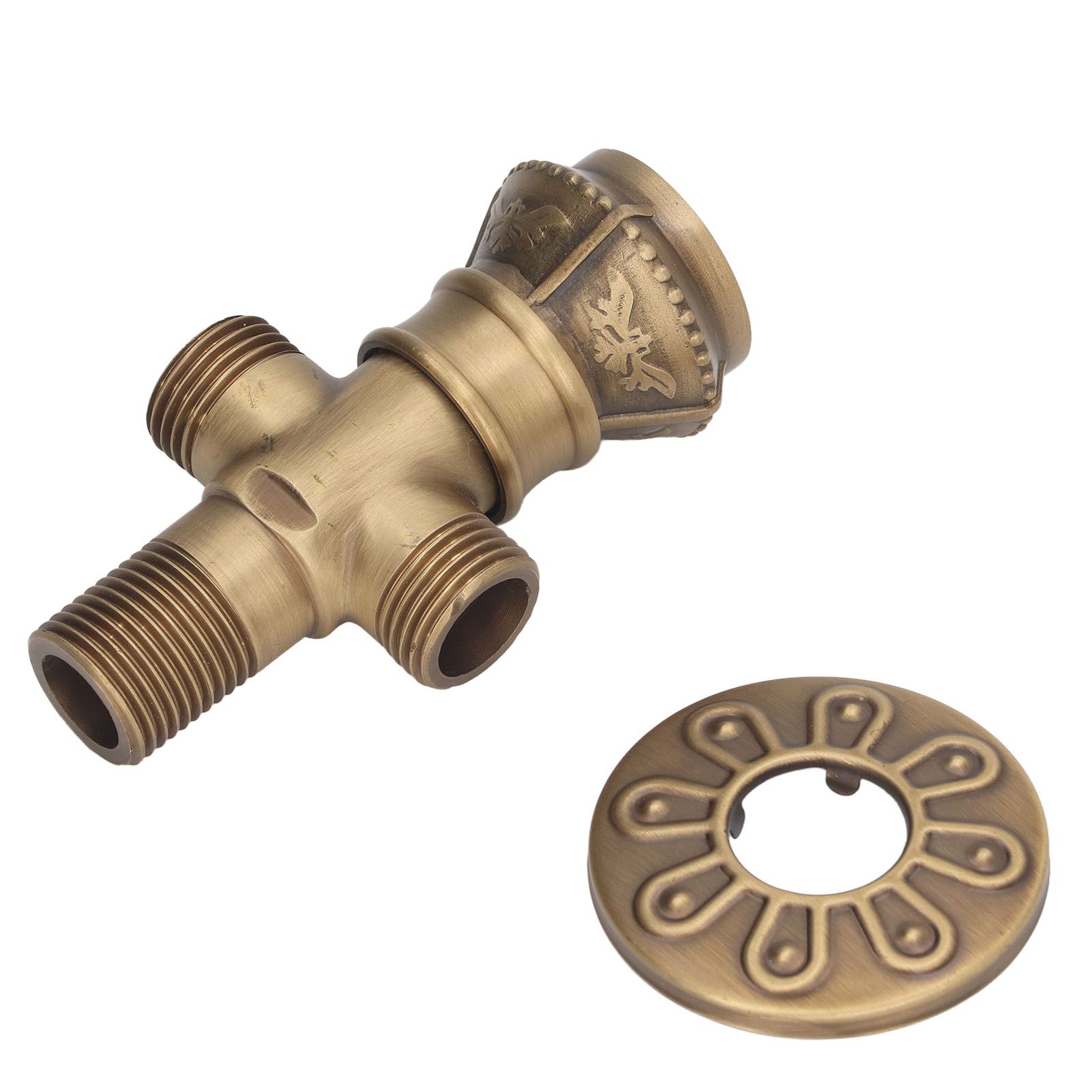Angle Valve European Antique Style Cold Hot Water Faucet Turn Angle Water Stop view 4