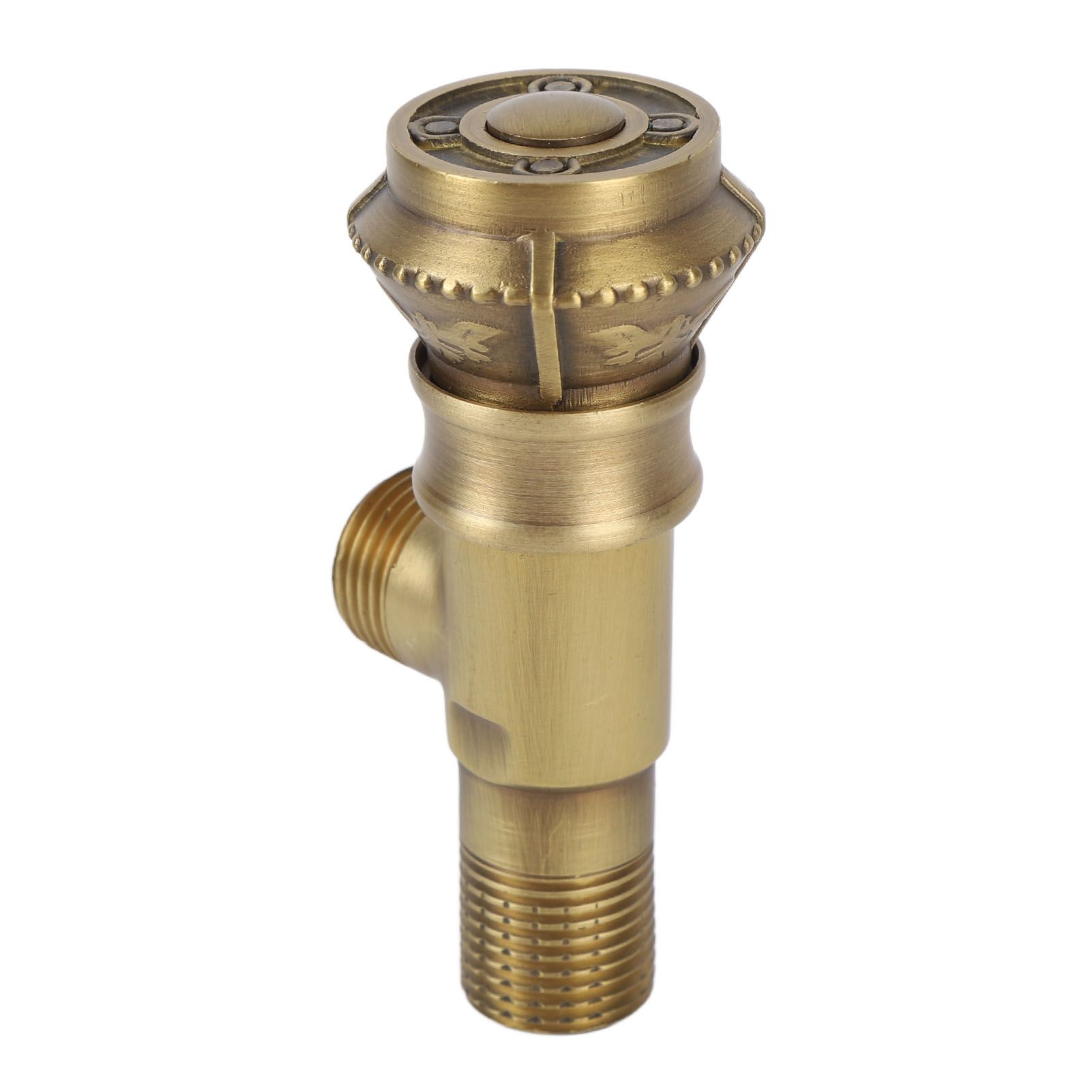 Angle Valve Vintage European Style Brass Cold Hot Water Stop Valve for Water view 4