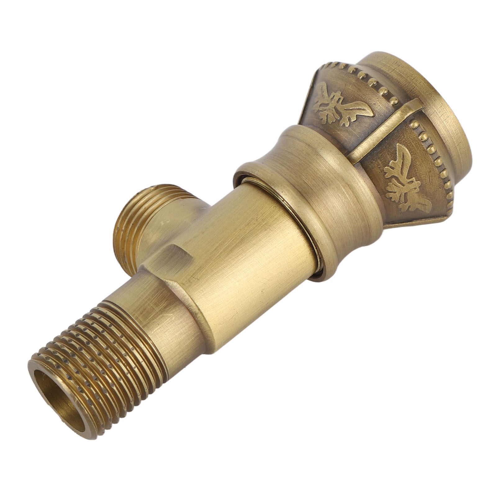 Angle Valve Vintage European Style Brass Cold Hot Water Stop Valve for Water view 10