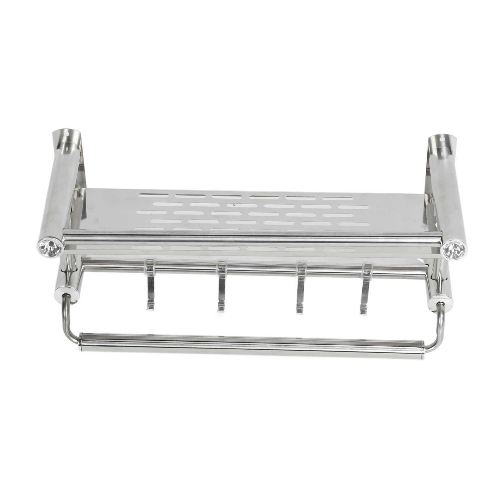 15.7in Bathroom Shelf Wall Mounted 201 Stainless Steel Waterproof Corrosion view 6