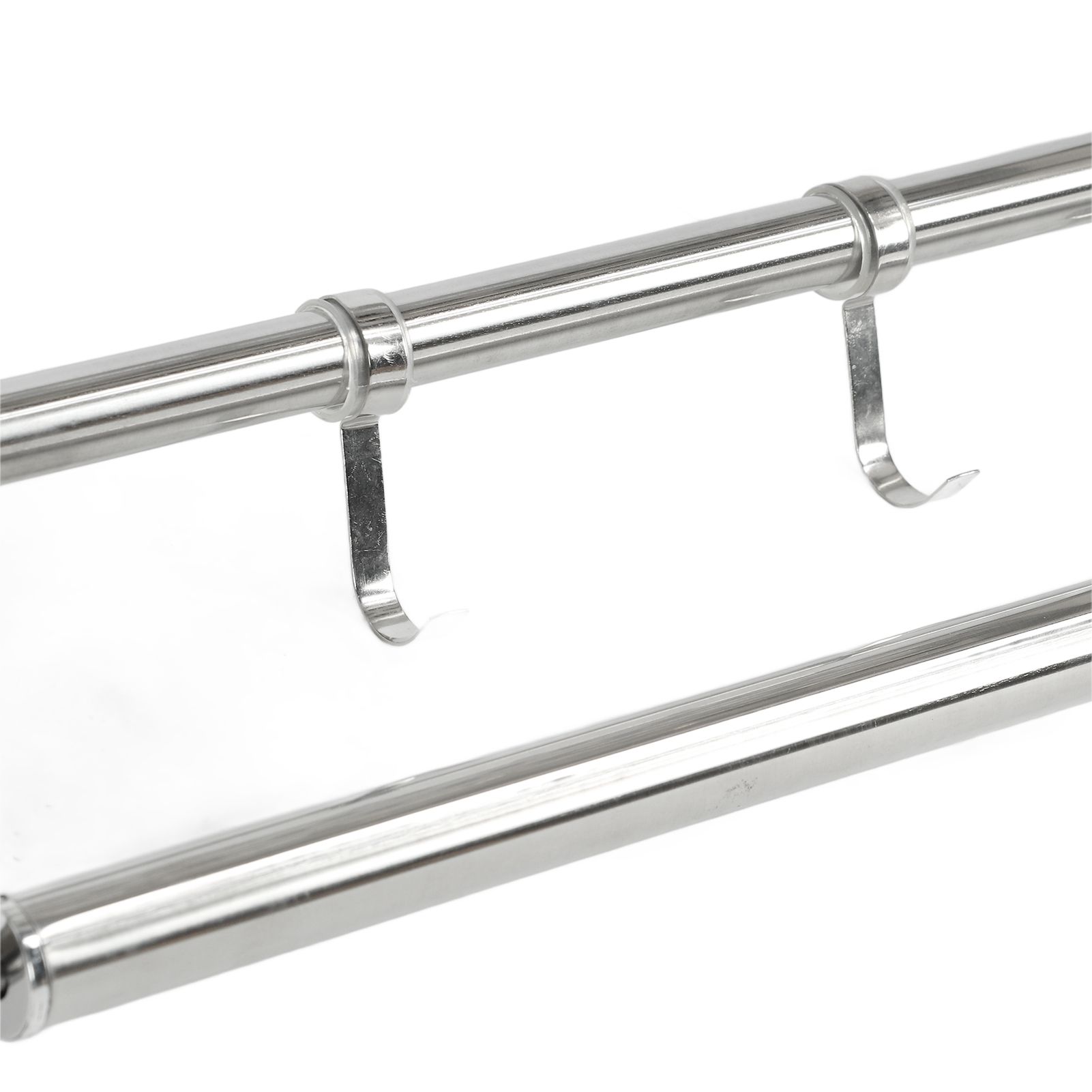 15.7in Bathroom Shelf Wall Mounted 201 Stainless Steel Waterproof Corrosion view 14