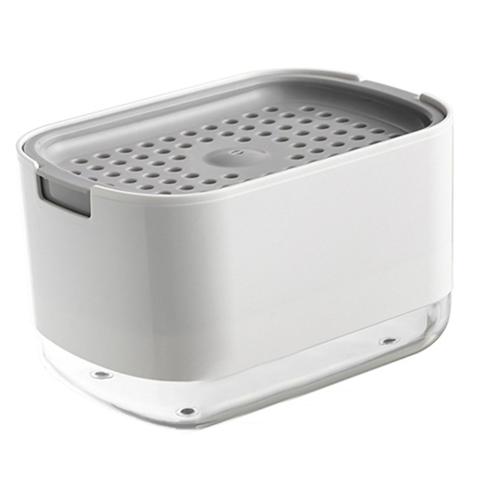 Soap Dispenser with Sponge Holder PP PET Press Type Soap Box for Cloth Dish view 2