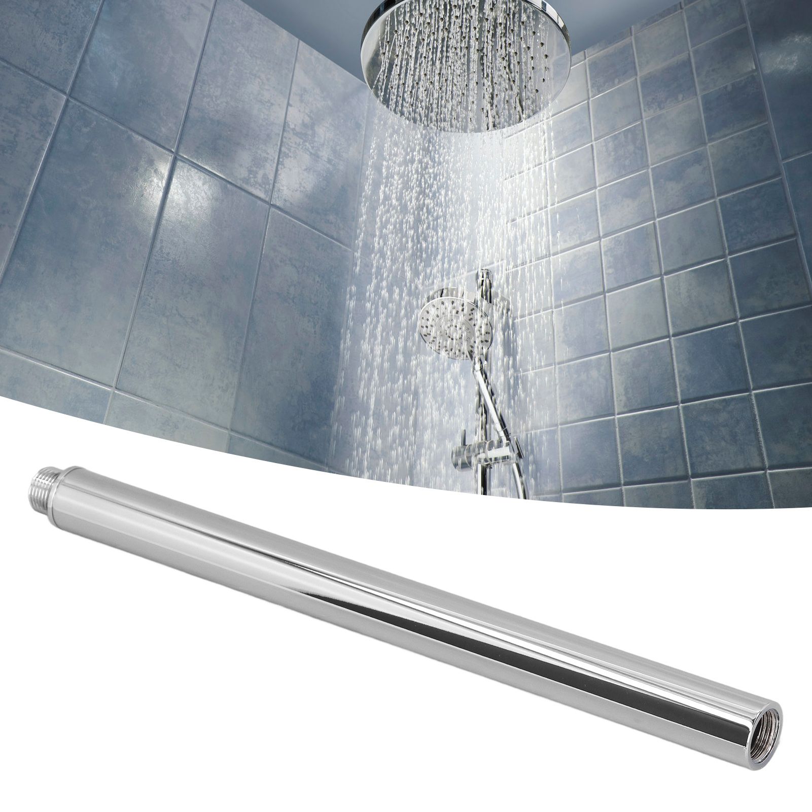 Shower Arm Extension Tube Copper Shower Head Extender Home Decoration for Bathroom view 12
