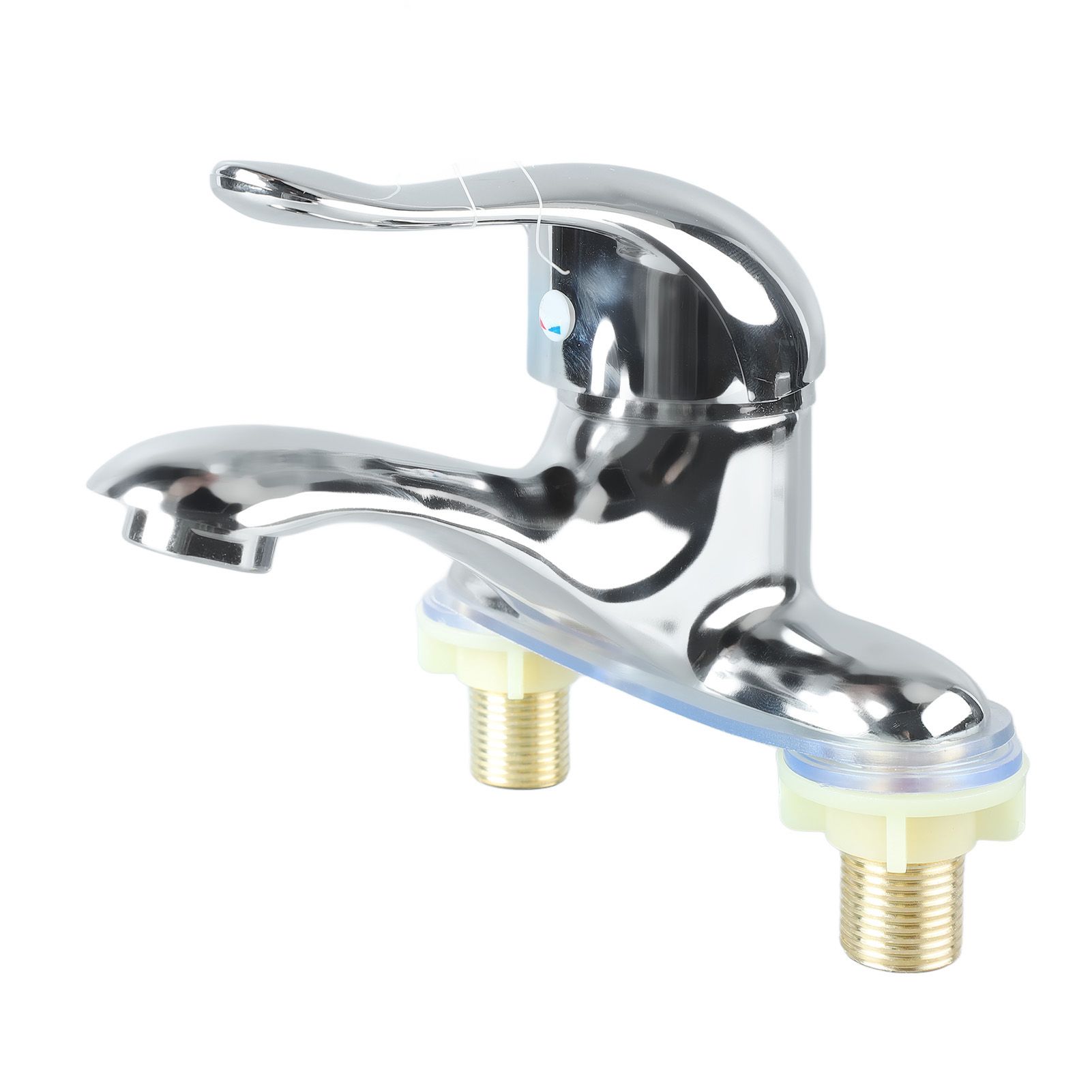 Bathroom Sink Faucet Zinc Alloy 2 Hole Single Handle Hot and Cold Water Mixer