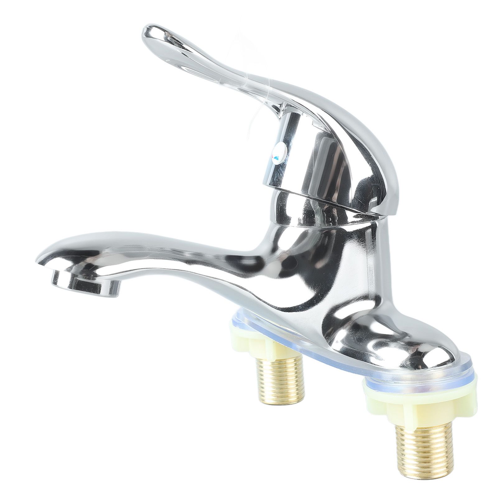 Bathroom Sink Faucet Zinc Alloy 2 Hole Single Handle Hot and Cold Water Mixer view 10