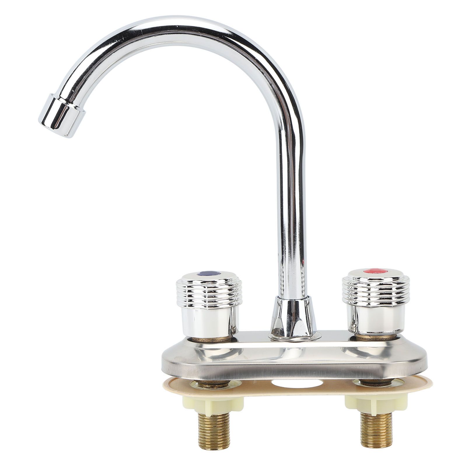 2 Handle Bathroom Faucet Water Saving Hot Water Centerset Bathroom Faucet for