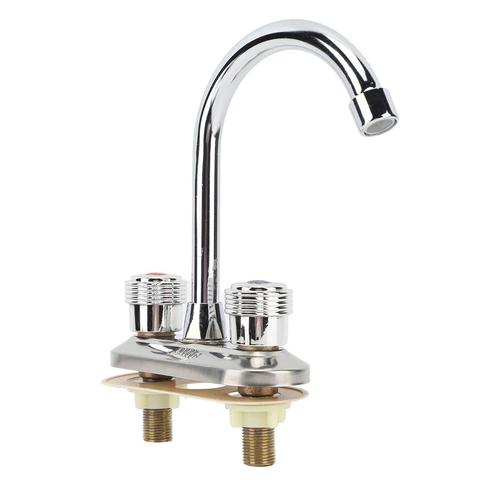 2 Handle Bathroom Faucet Water Saving Hot Water Centerset Bathroom Faucet for view 3