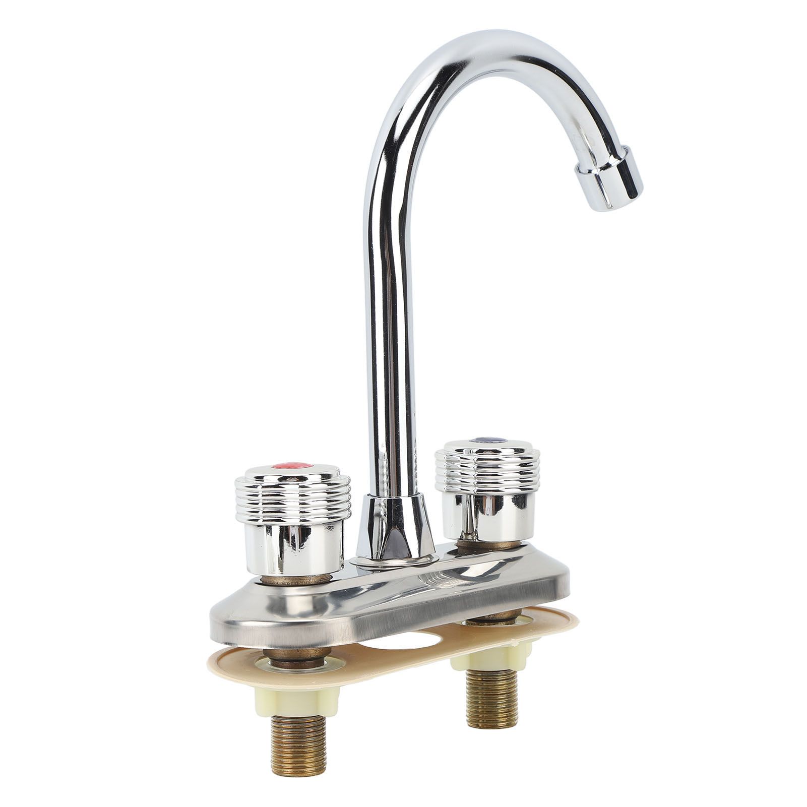 2 Handle Bathroom Faucet Water Saving Hot Water Centerset Bathroom Faucet for view 4