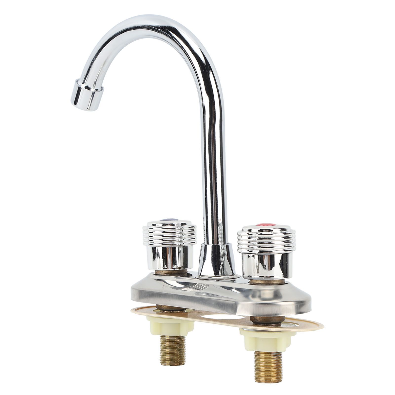 2 Handle Bathroom Faucet Water Saving Hot Water Centerset Bathroom Faucet for view 5