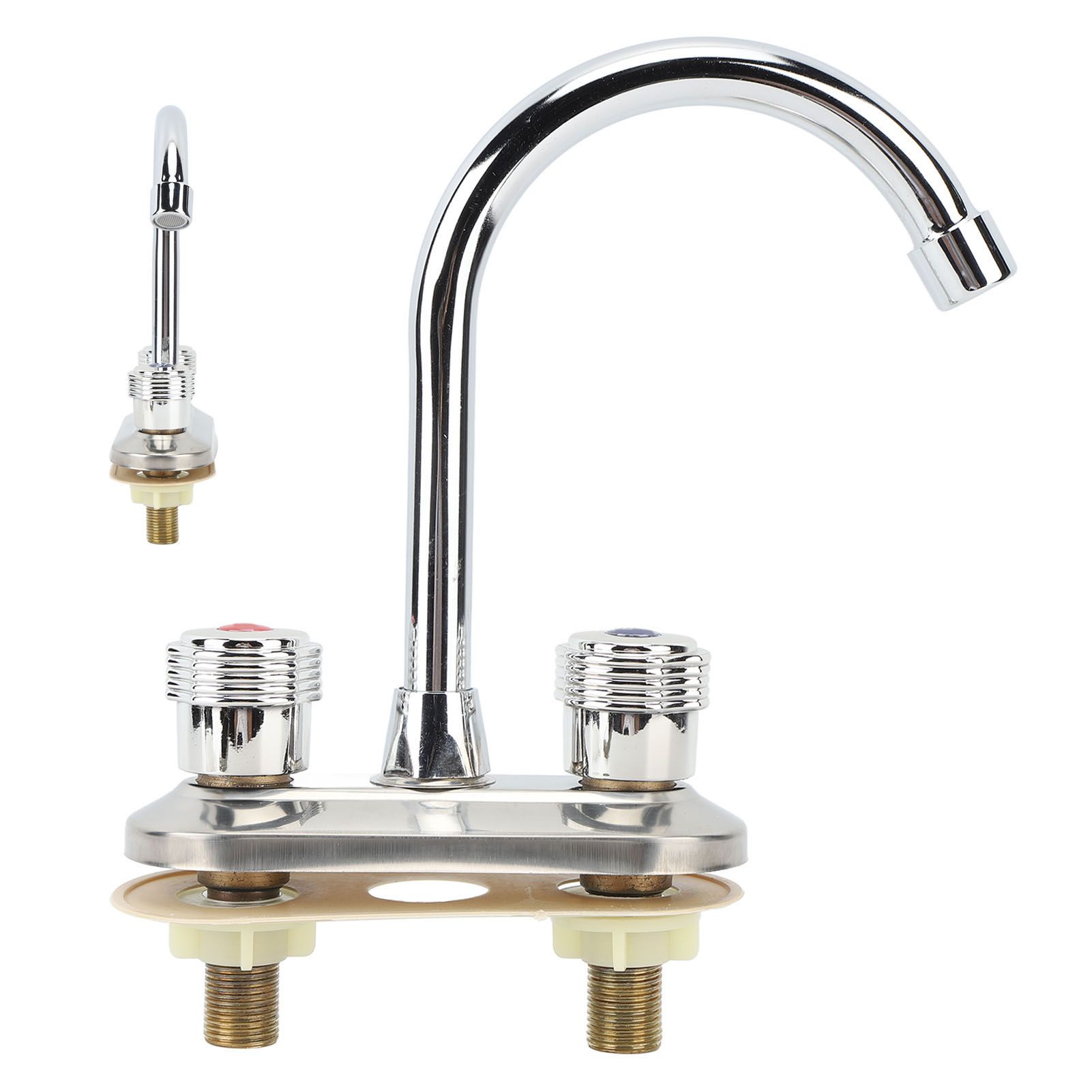 2 Handle Bathroom Faucet Water Saving Hot Water Centerset Bathroom Faucet for view 7