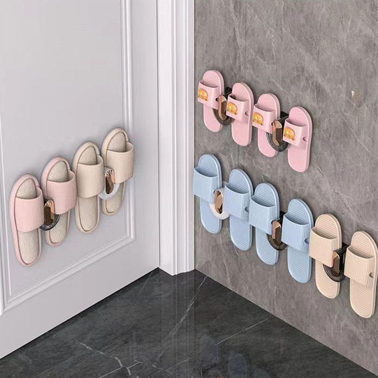 Slipper Hook Wall Mounted Drill Free Multifunctional Hanger Hook for Entrance view 8