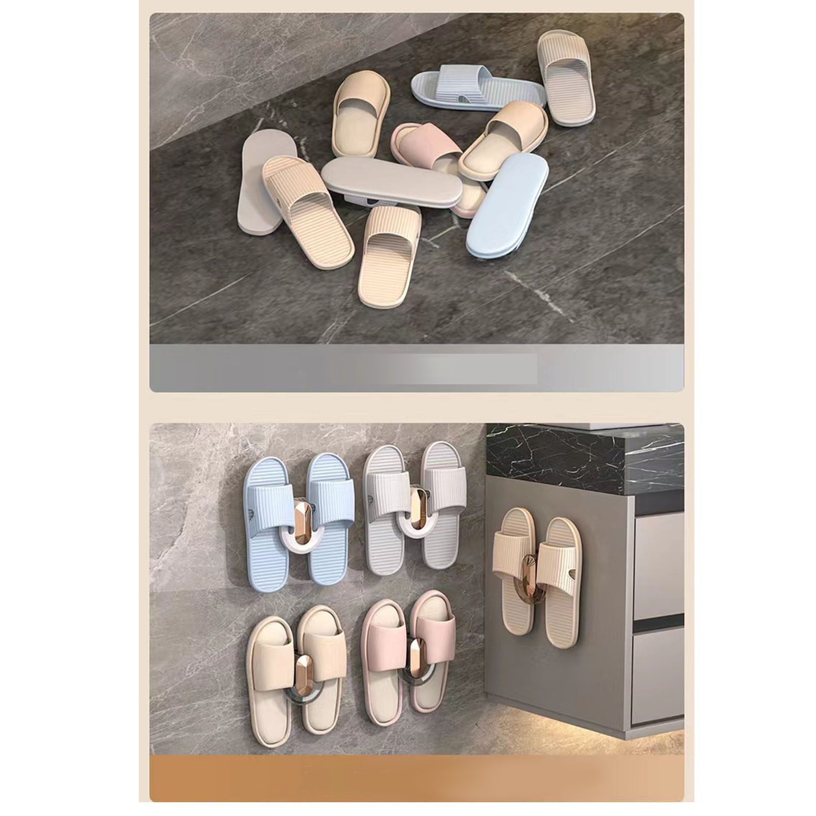 Slipper Hook Wall Mounted Drill Free Multifunctional Hanger Hook for Entrance view 14