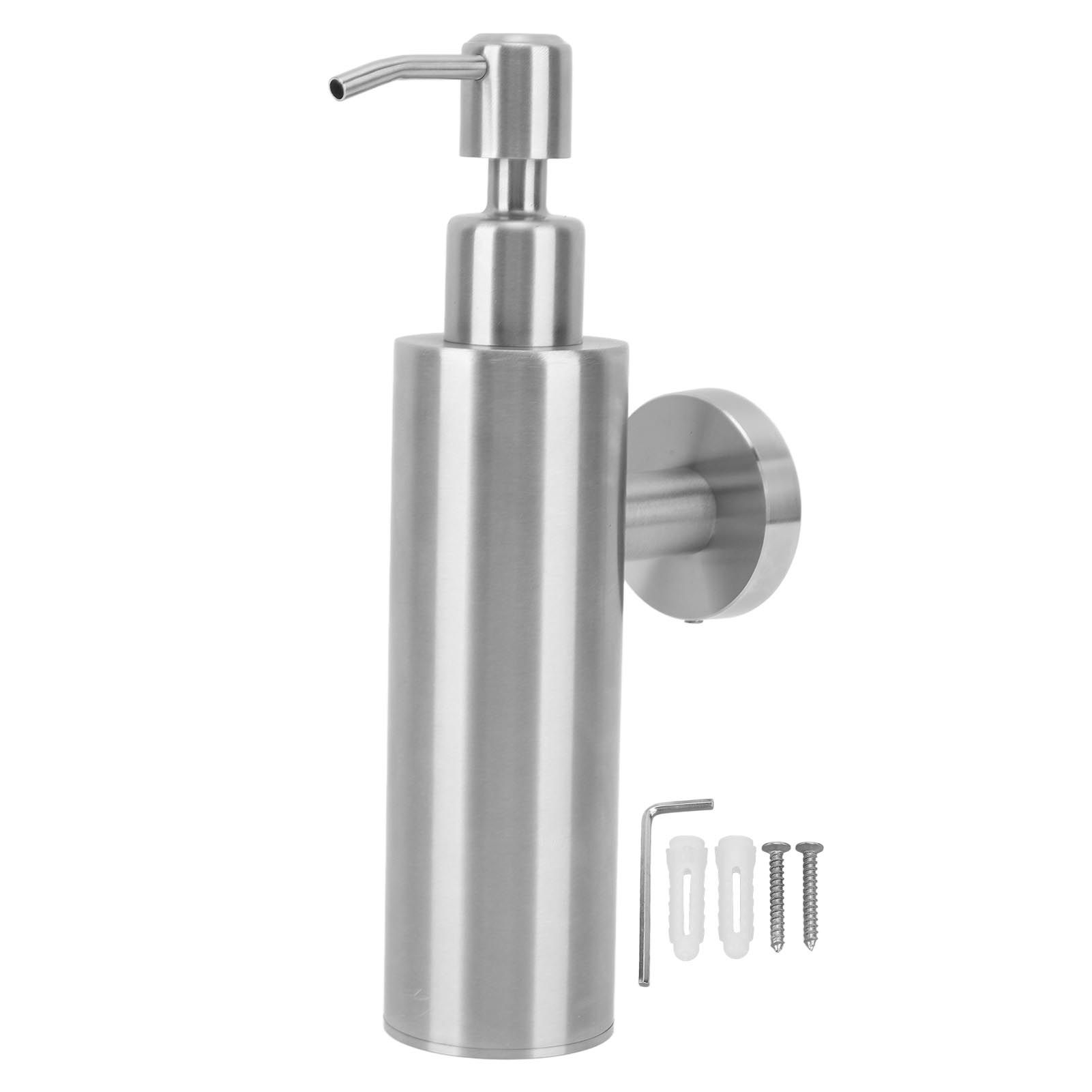 304 Stainless Steel Soap Dispenser Rustproof Refillable Soap Dispenser Soap