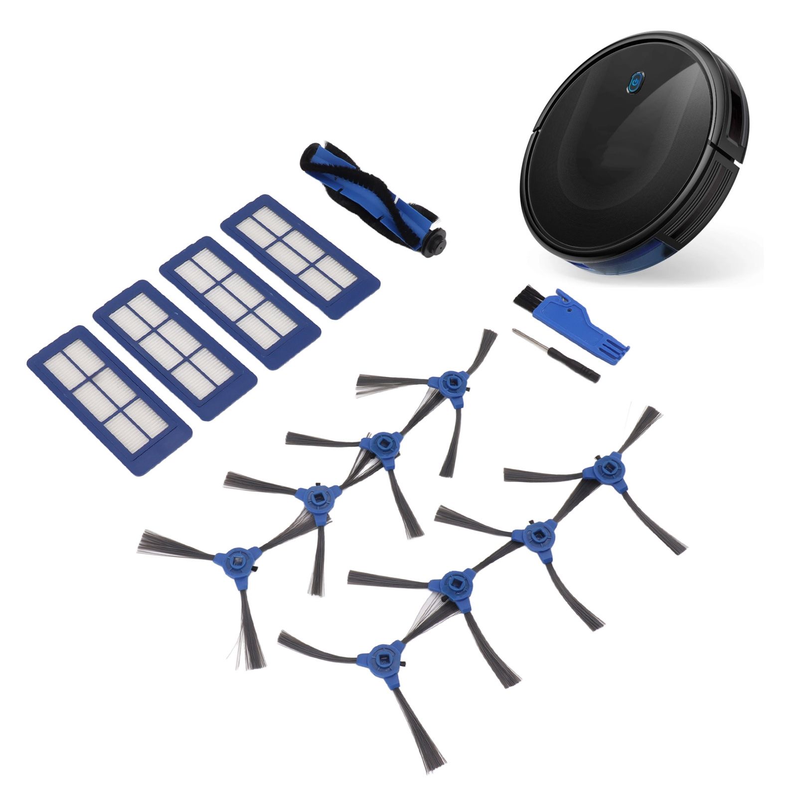 Sweeping Robot Main Side Brush Filter Screen Replacement Kit for RoboVac 11S view 11
